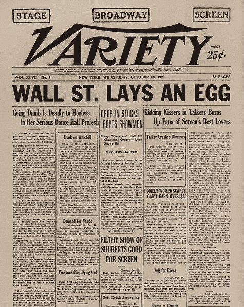 wall street lays an egg