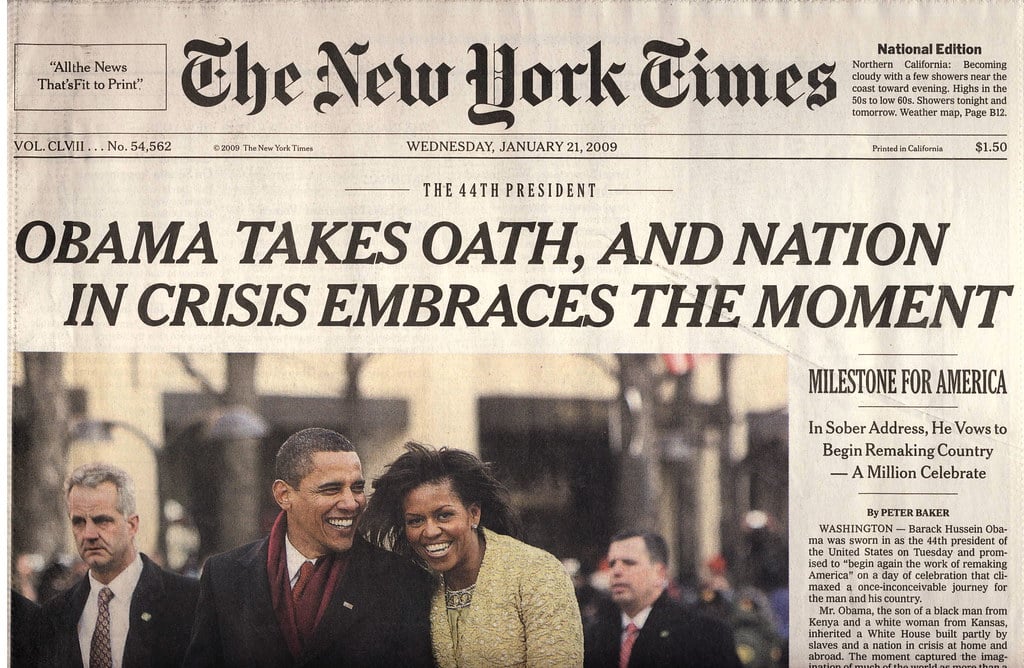 history of the new york times