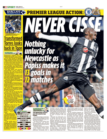 newcastle chelsea 2012