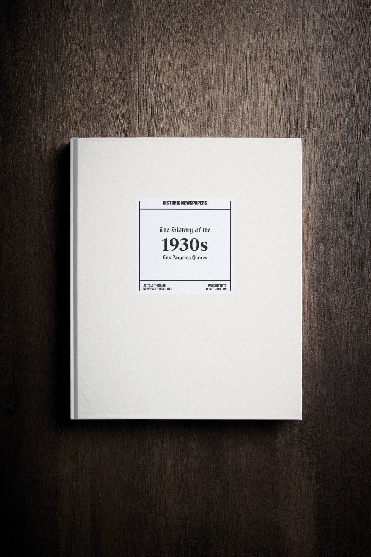 The History of 1930s Los Angeles Times Edition Book