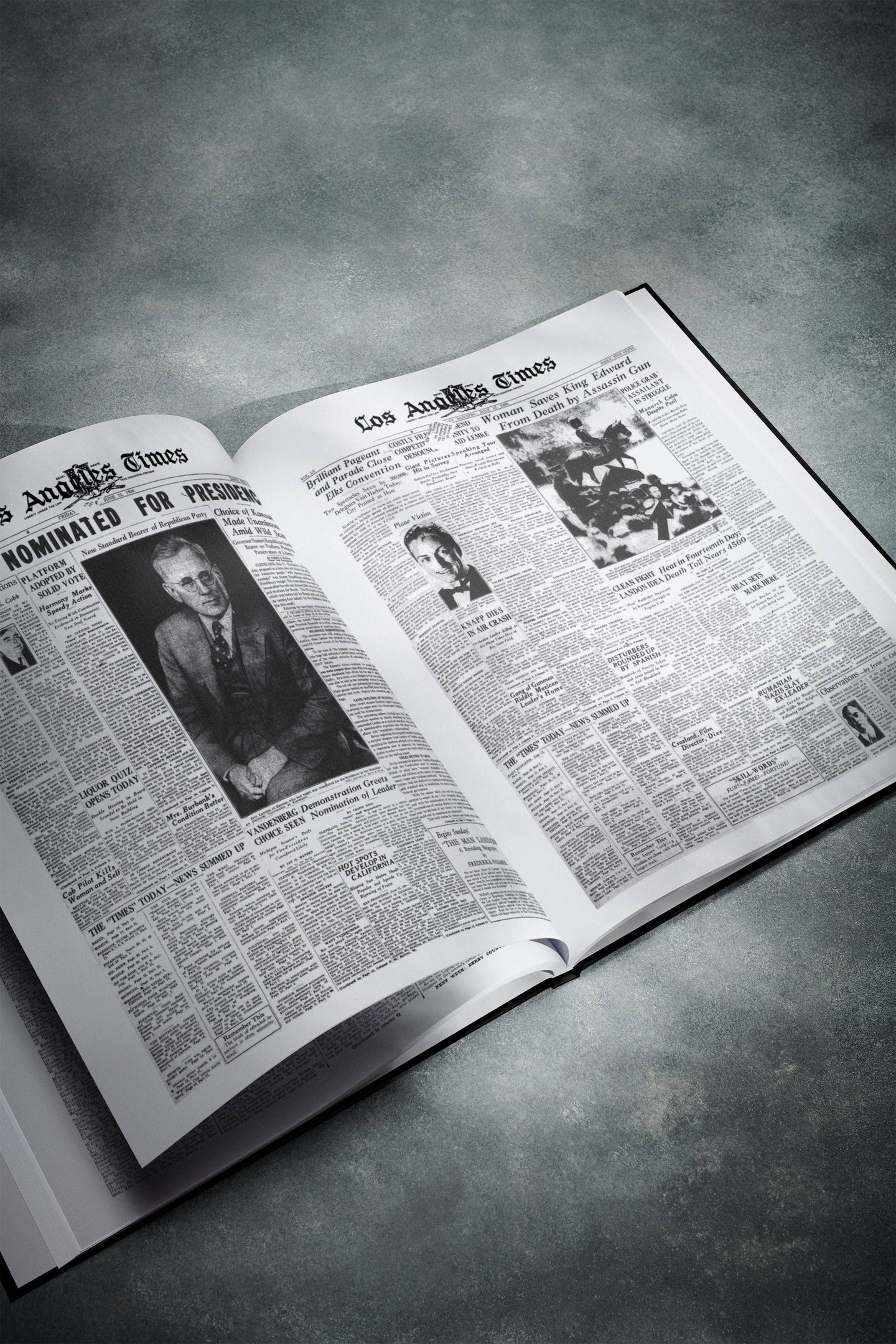 The History of 1930s Los Angeles Times Edition Book