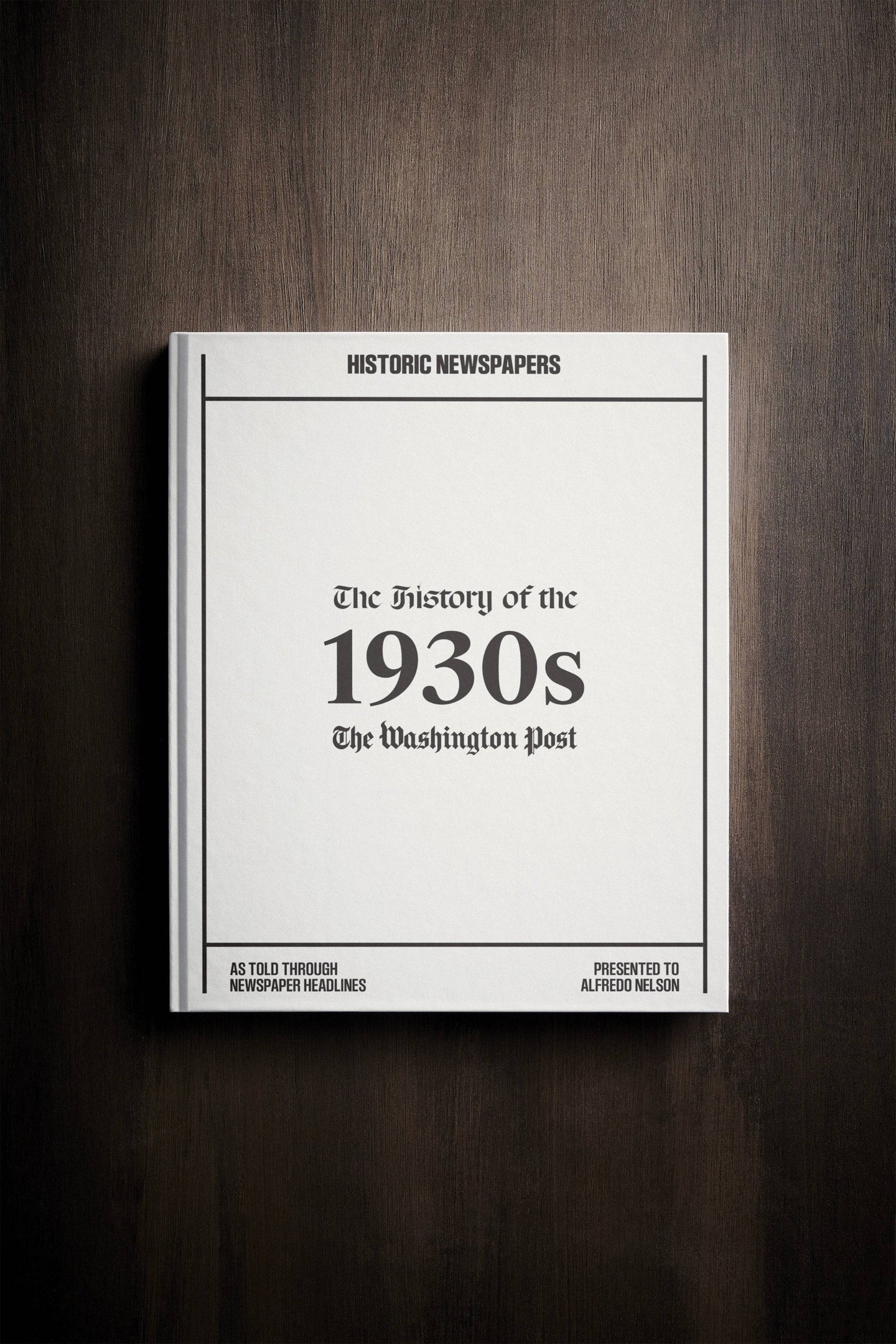 The History of 1930s Washington Post Edition Book