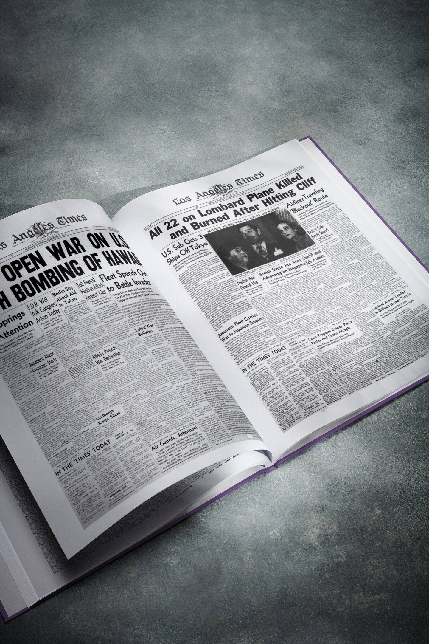 The History of 1940s Los Angeles Times Edition Book
