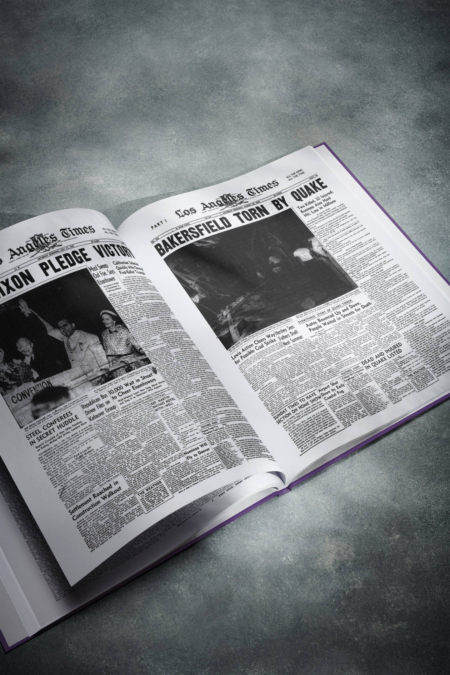 The History of 1950s Los Angeles Times Edition Book