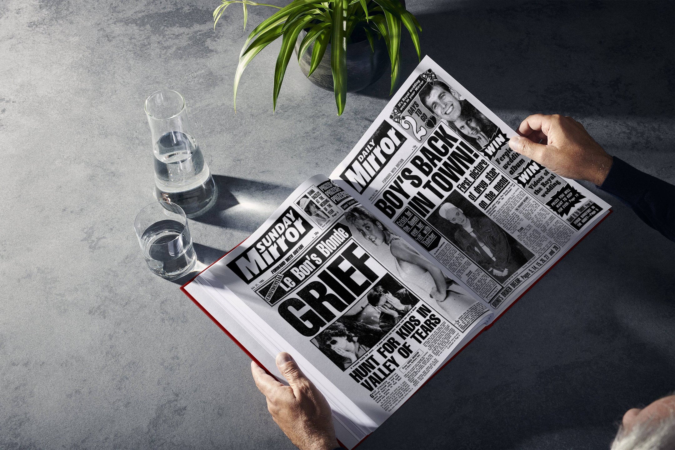 40th Milestone Birthday Newspaper Book
