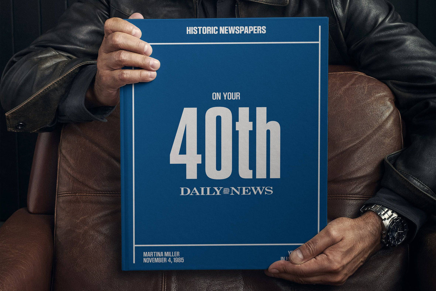 40th Milestone Birthday Newspaper Book New York Daily News Edition - Historic Newspapers