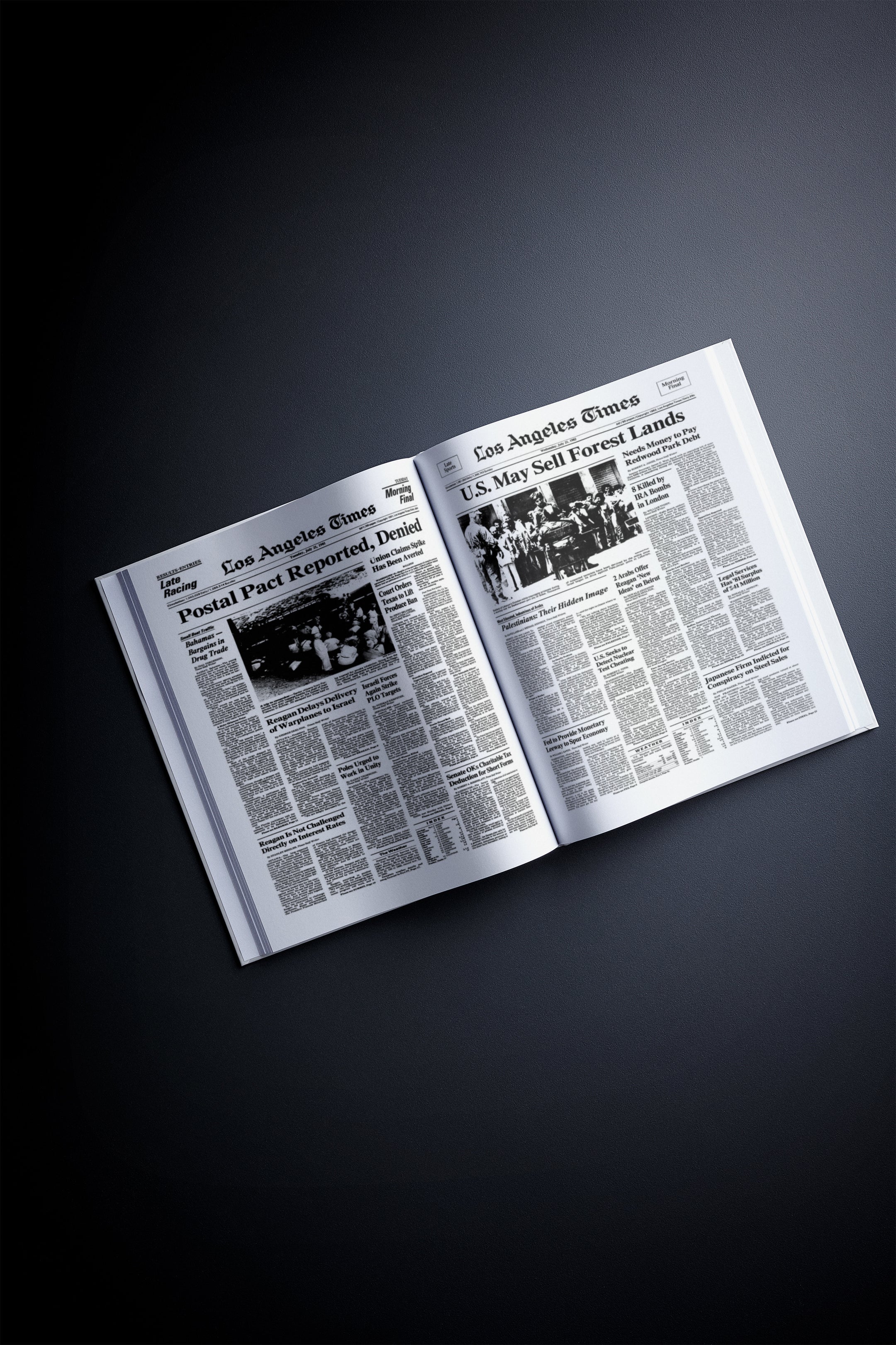 50th Milestone Birthday Newspaper Book Los Angeles Times Edition