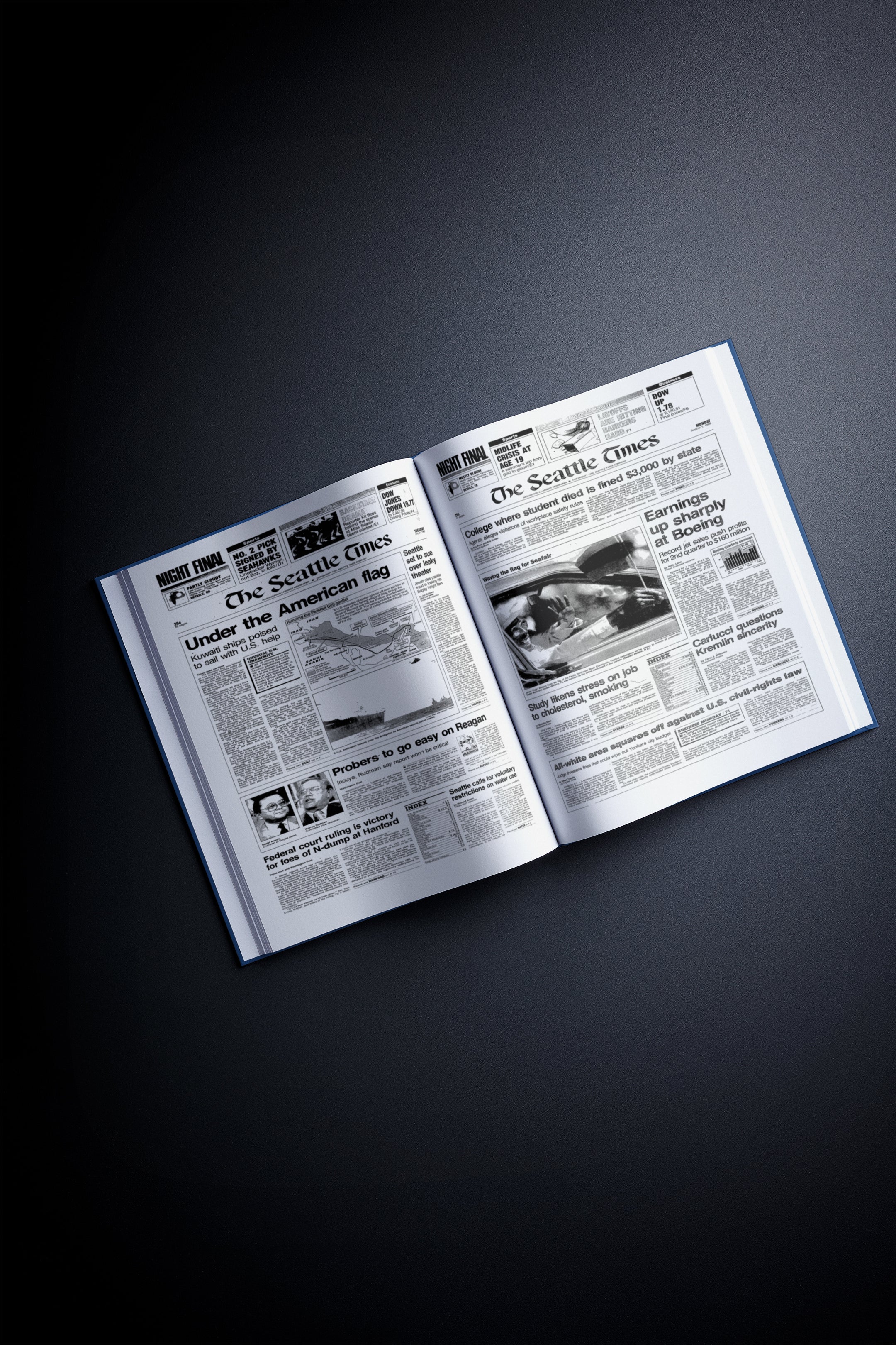 50th Milestone Birthday Newspaper Book Seattle Times Edition