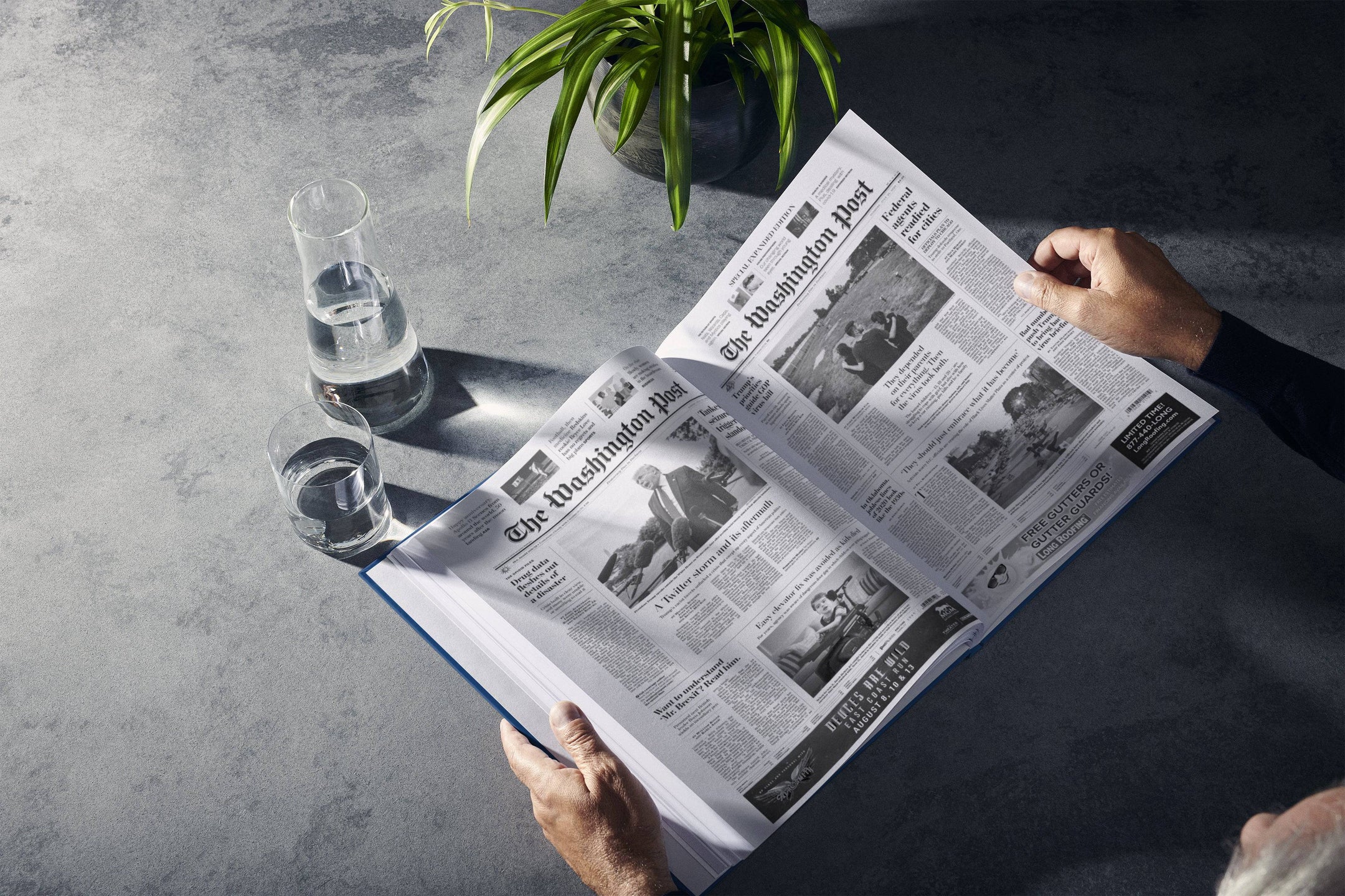 50th Milestone Birthday Newspaper Book Washington Post Edition