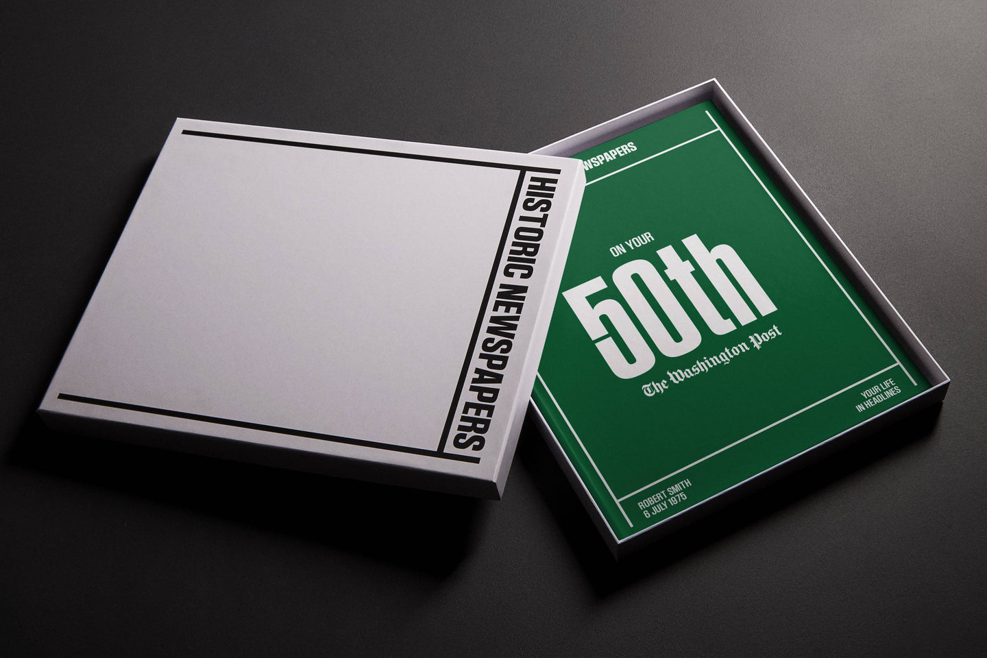 50th Milestone Birthday Newspaper Book Washington Post Edition - Historic Newspapers