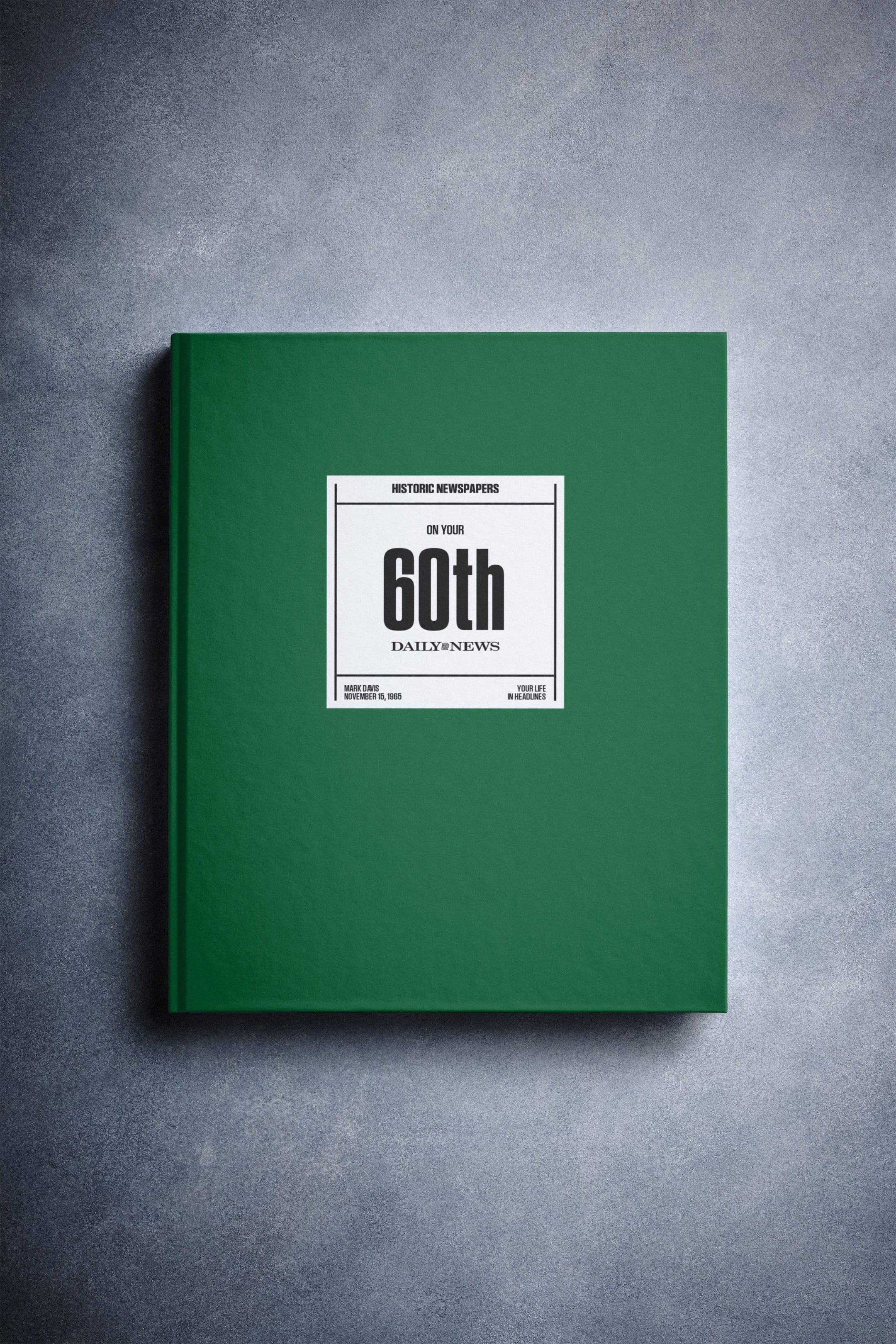60th Milestone Birthday Newspaper Book New York Daily News Edition