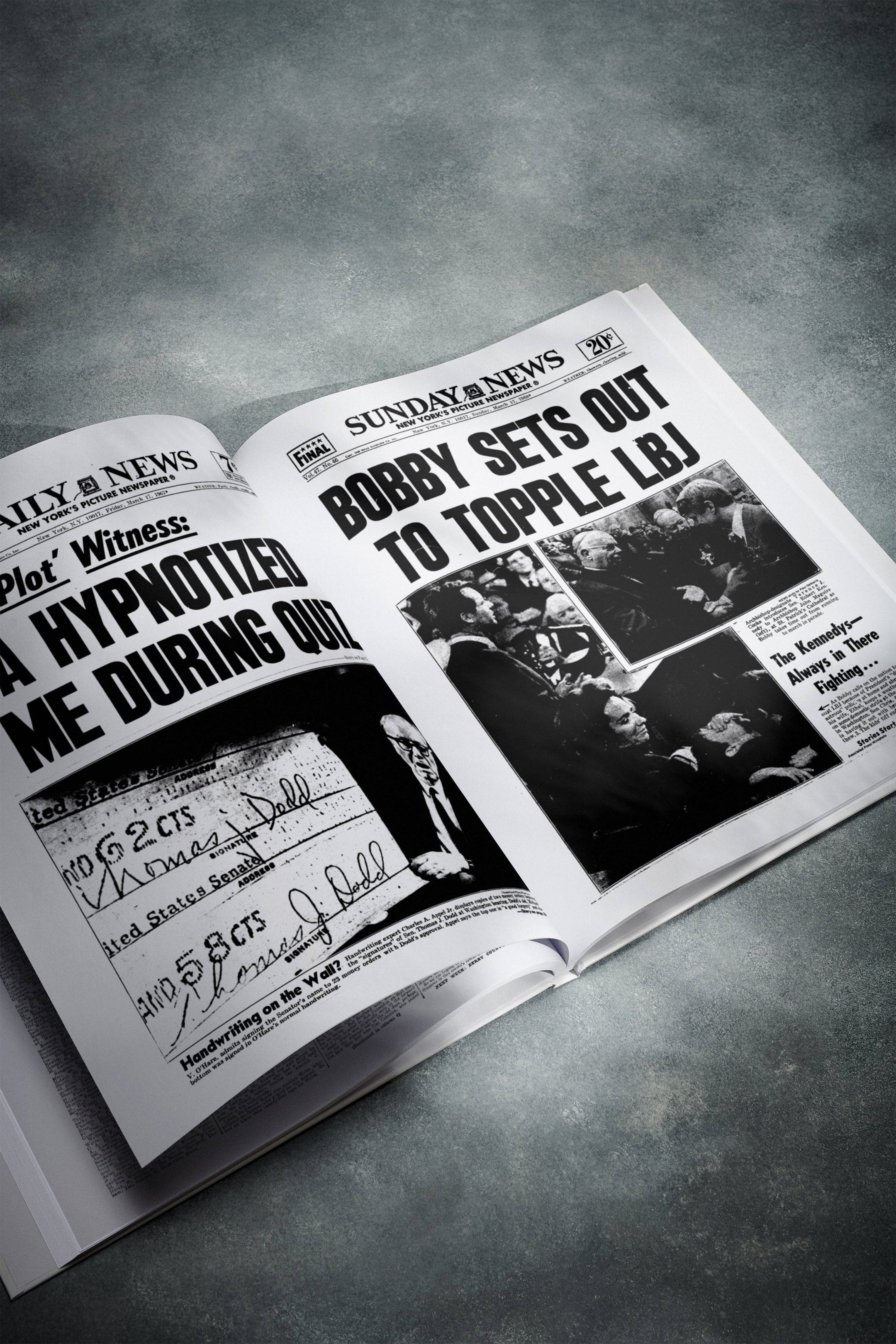 60th Milestone Birthday Newspaper Book New York Daily News Edition