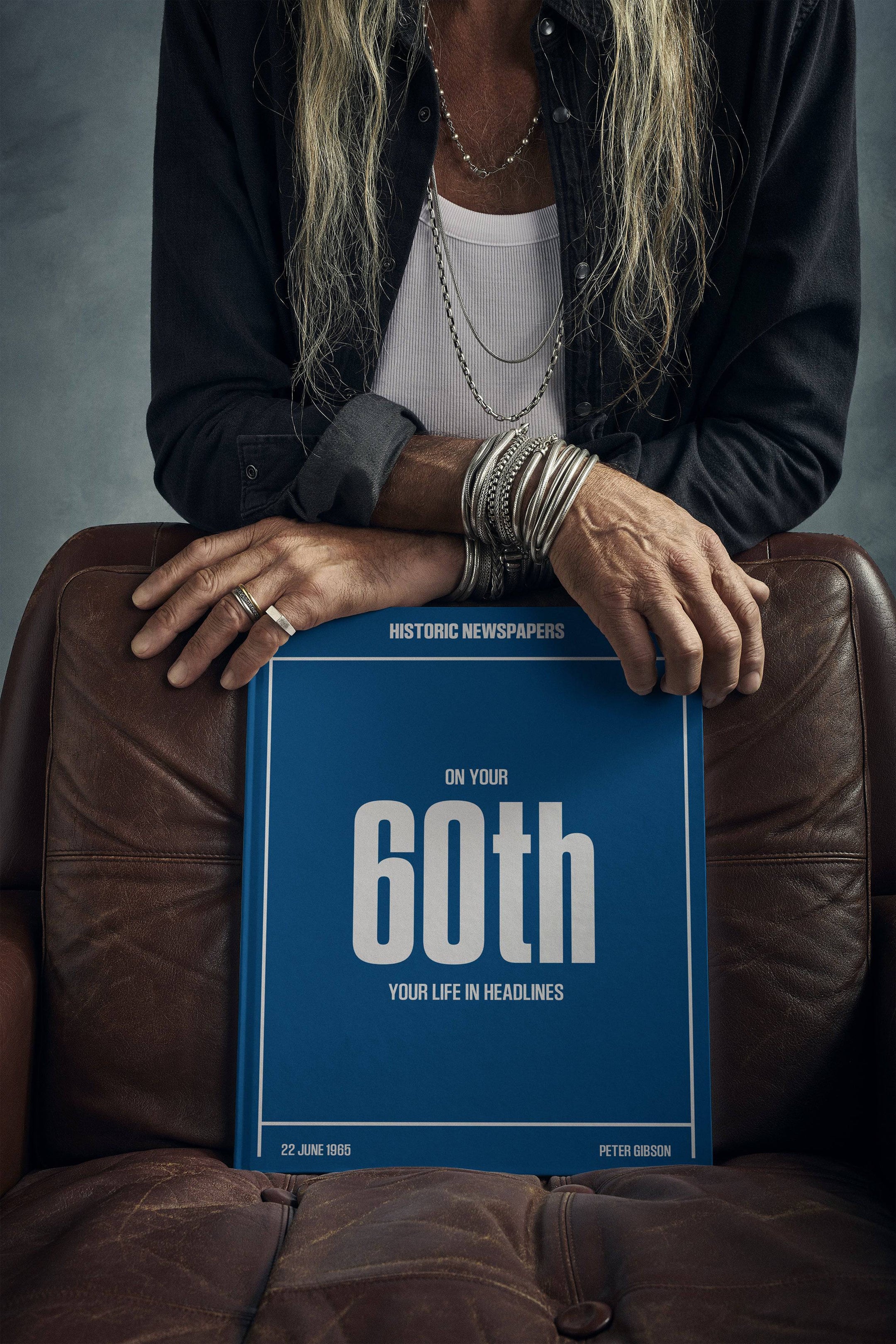 60th Milestone Birthday Newspaper Book - Historic Newspapers