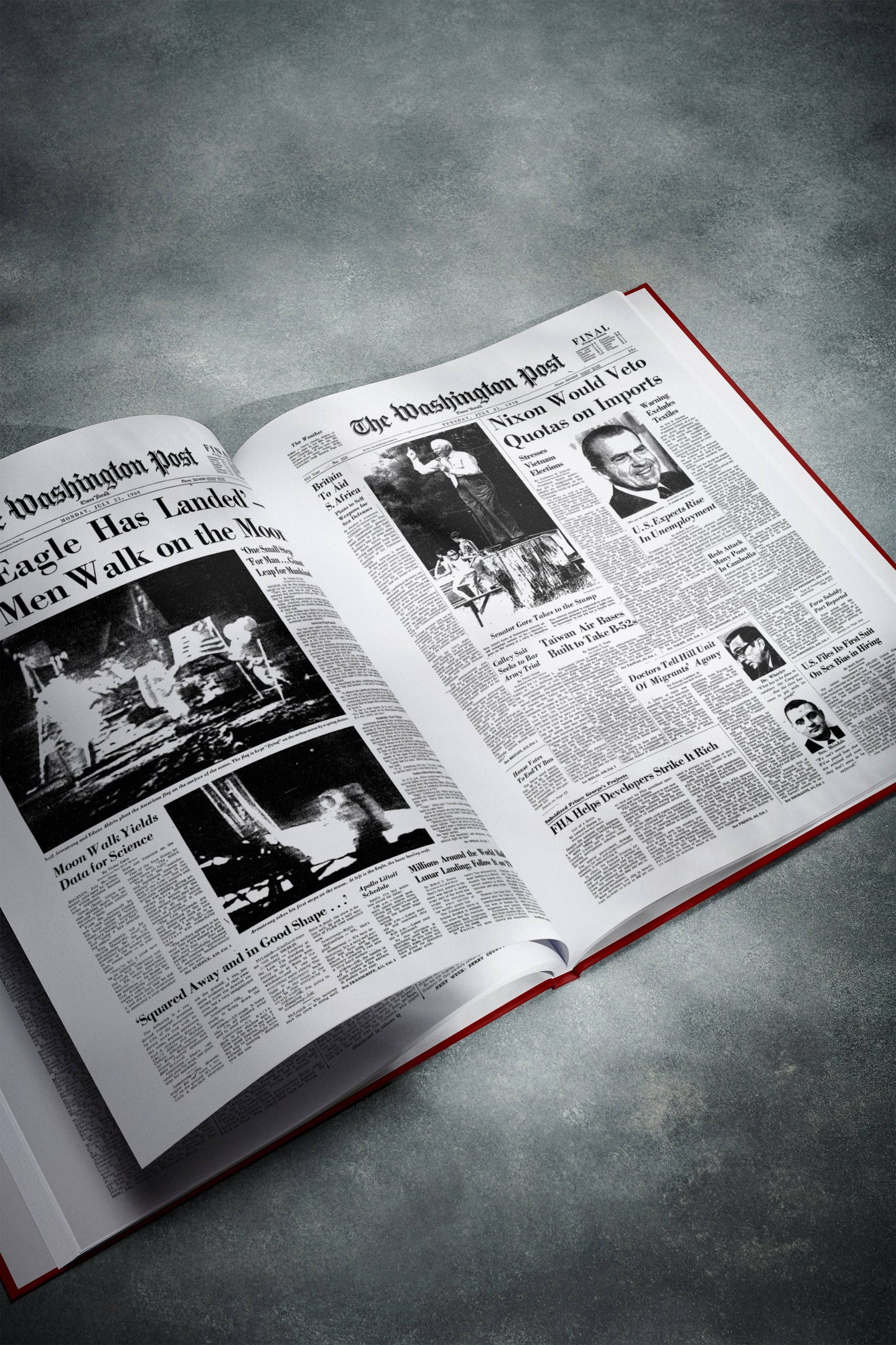 60th Milestone Birthday Newspaper Book Washington Post Edition - Historic Newspapers