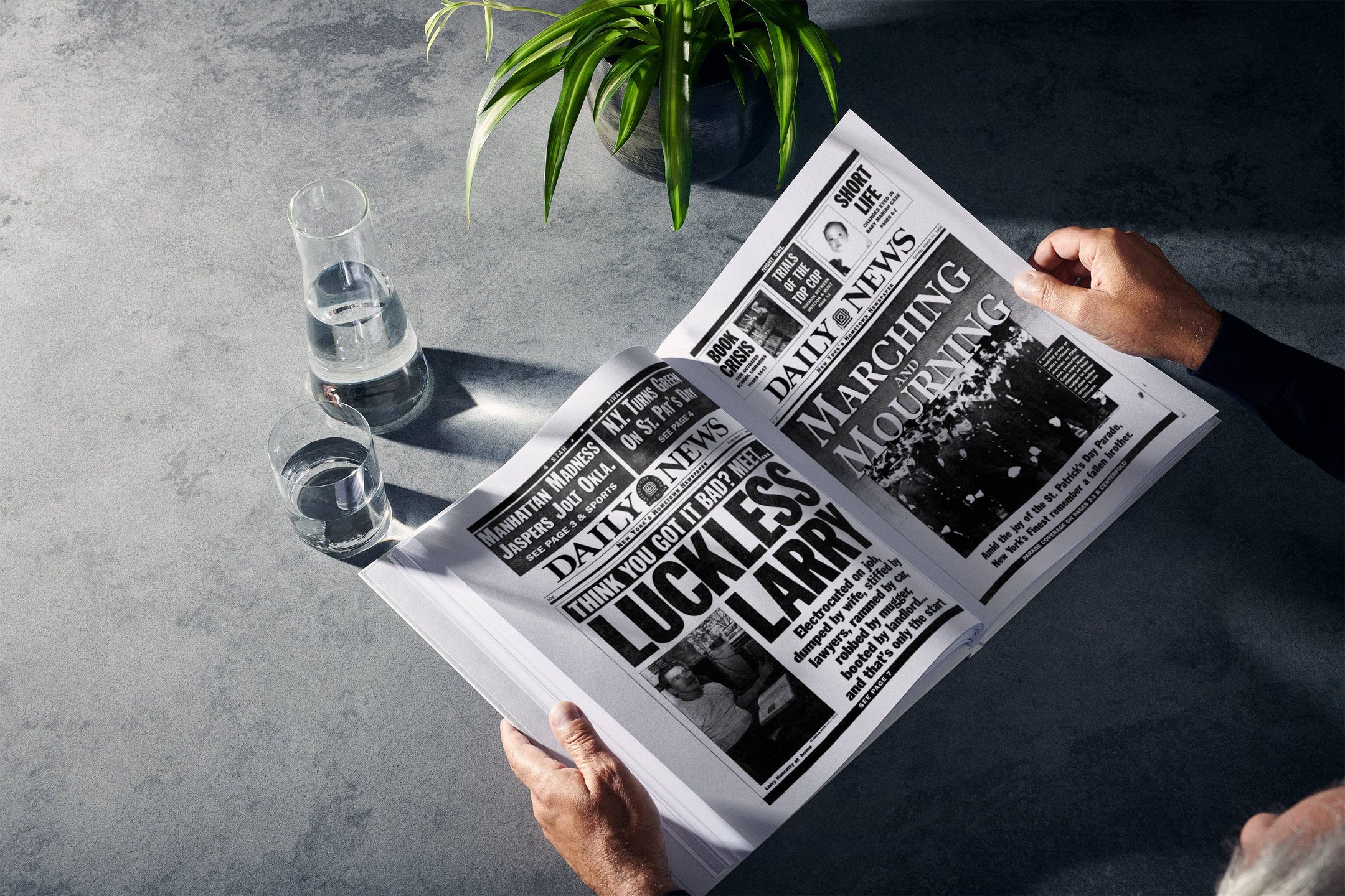 70th Milestone Birthday Newspaper Book New York Daily News Edition