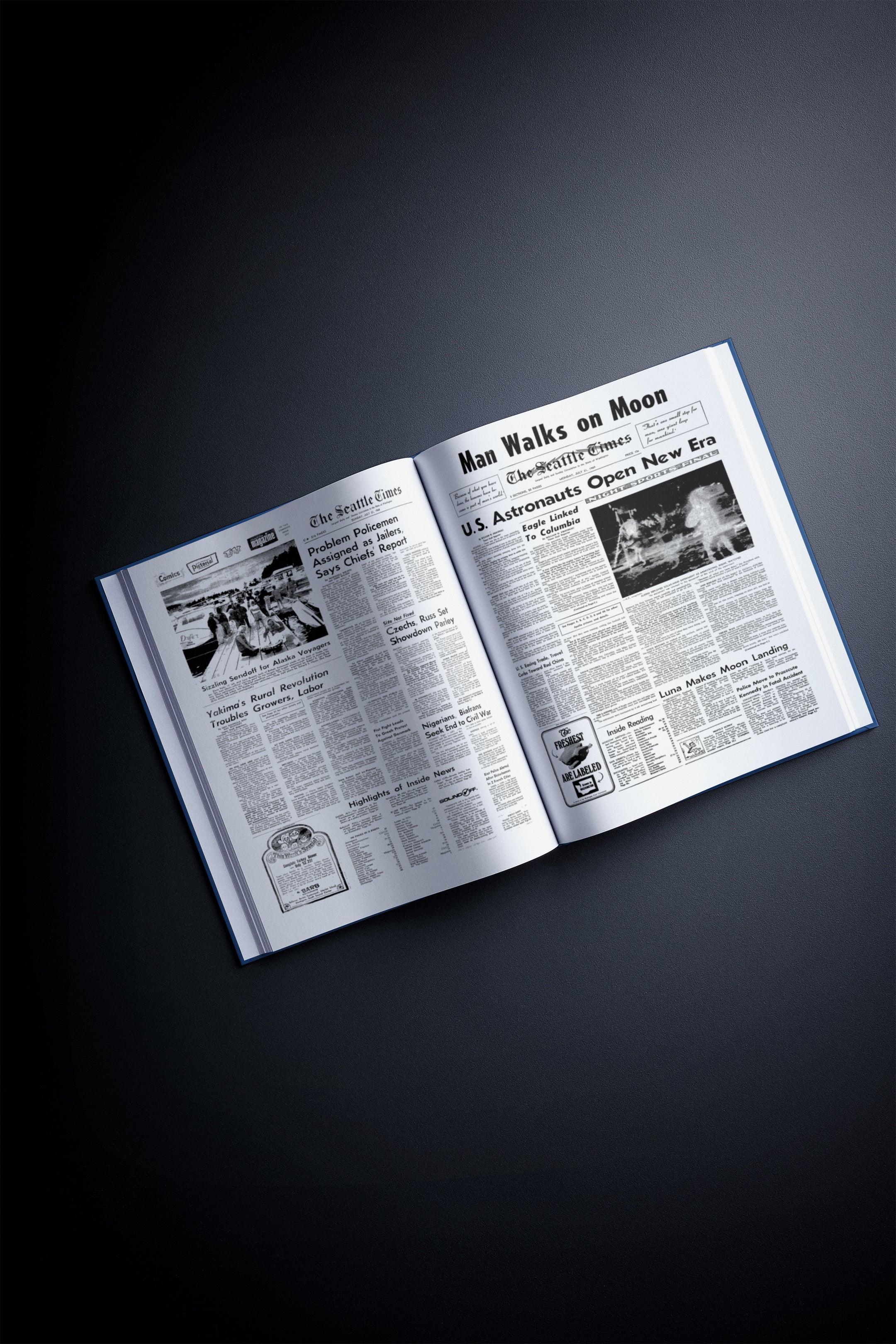 80th Milestone Birthday Newspaper Book Seattle Times Edition - Historic Newspapers