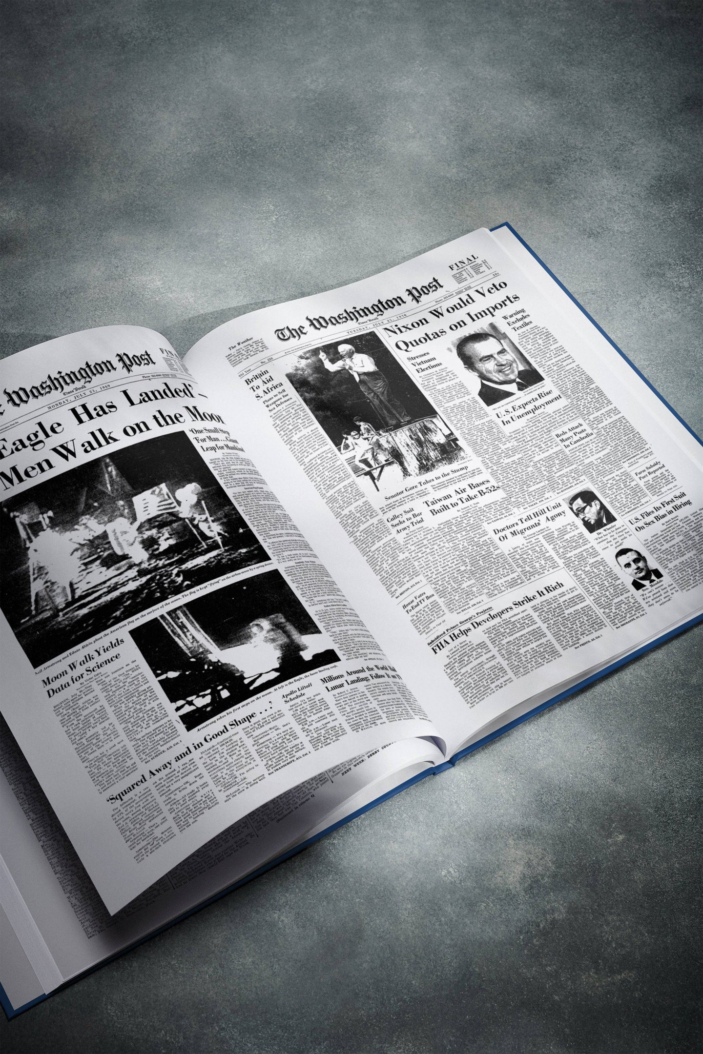 80th Milestone Birthday Newspaper Book Washington Post Edition - Historic Newspapers