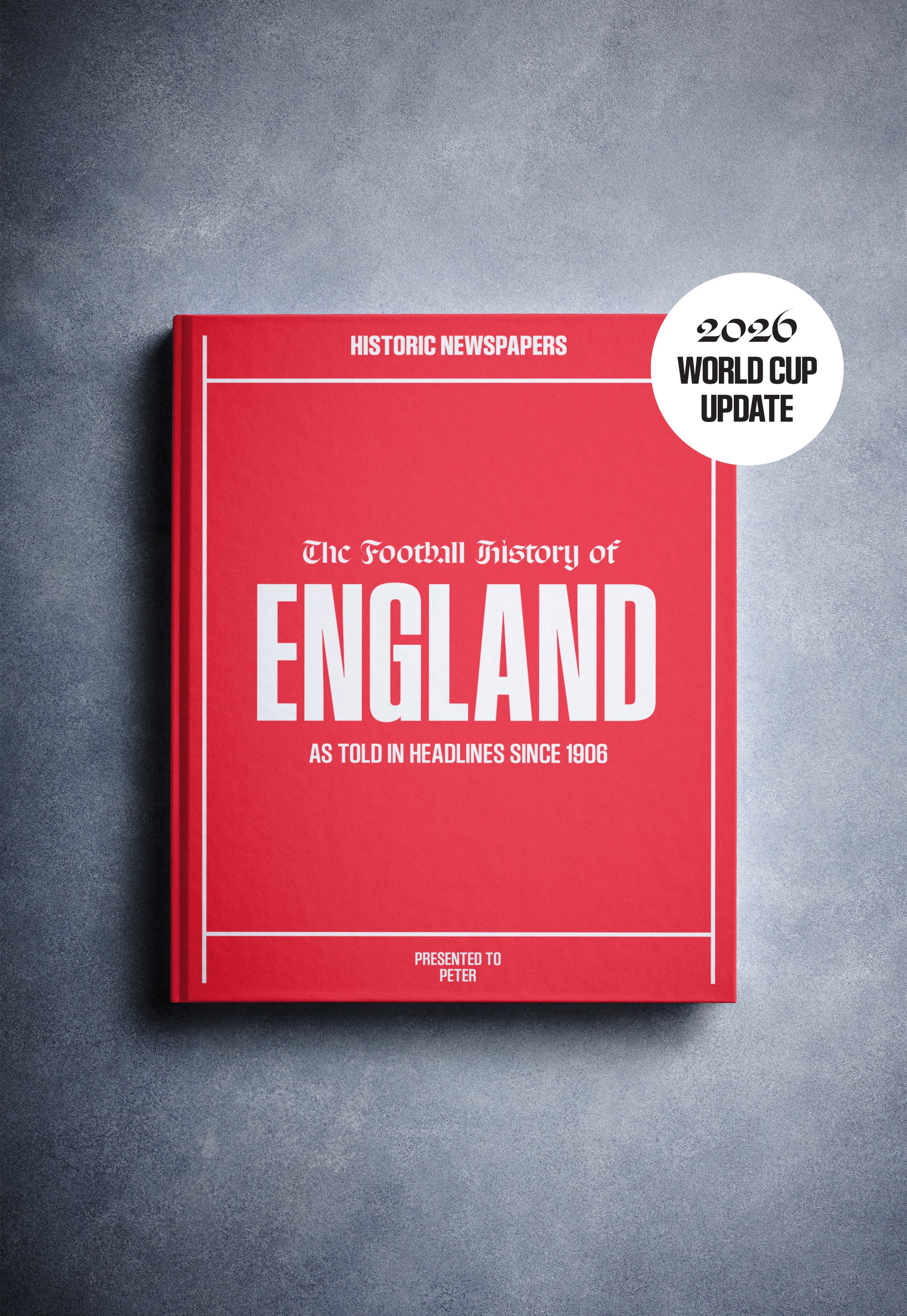 The Football History of England Book