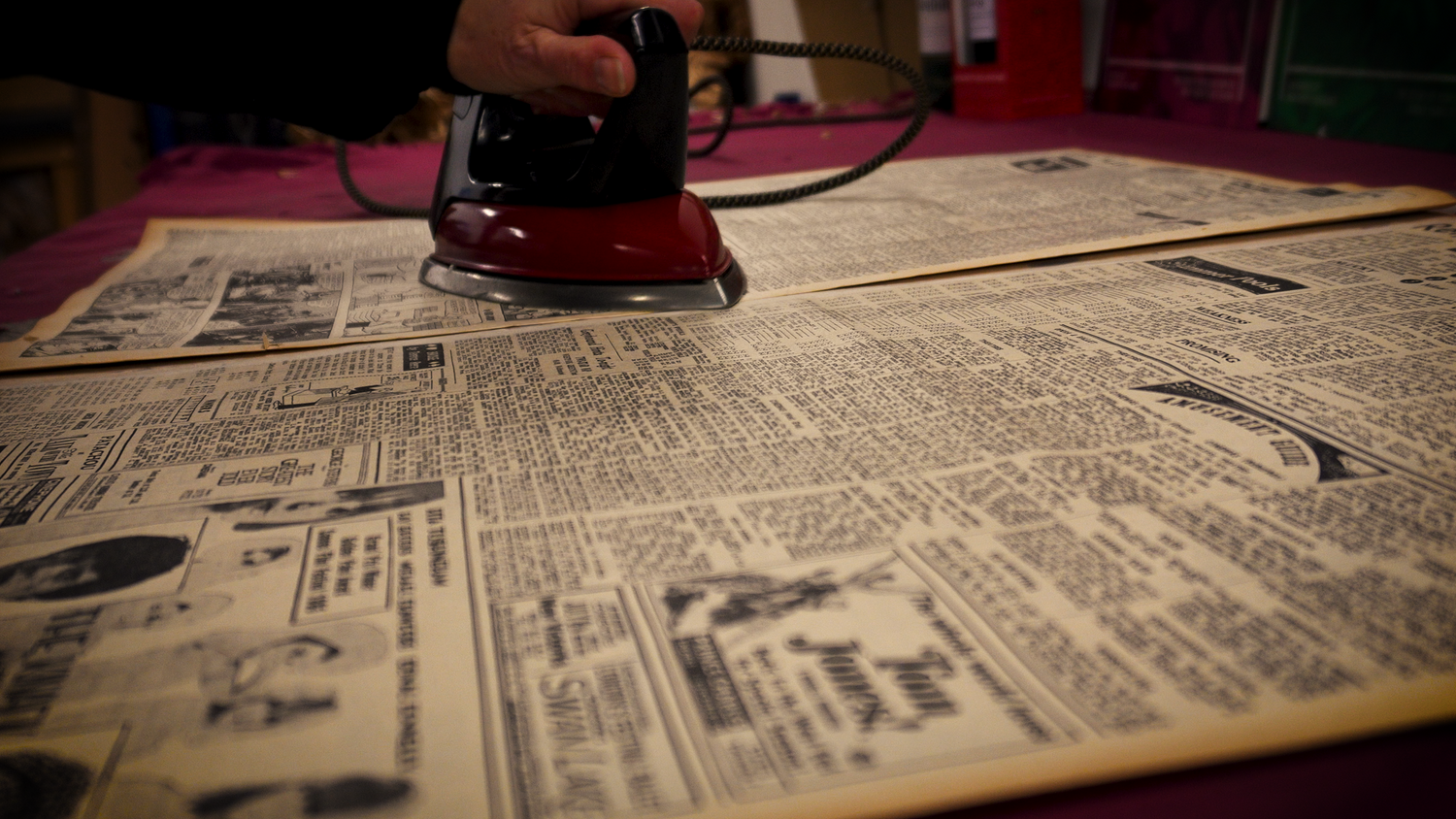 Vintage 1950’s McKeesport, PA The Daily Mail Heavily Distressed Newspaper Bag main image 0