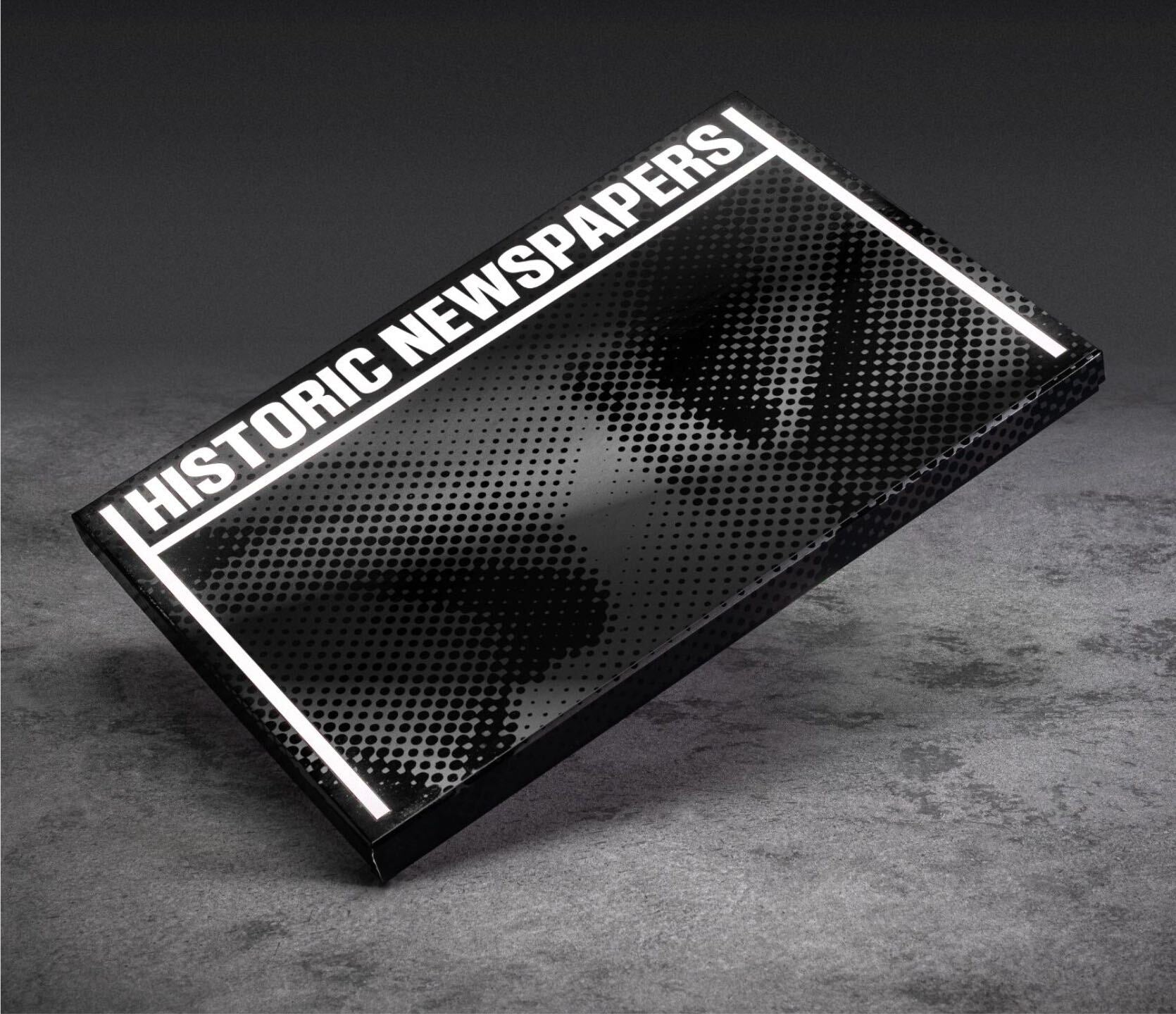 Classic UV Presentation Box - Historic Newspapers