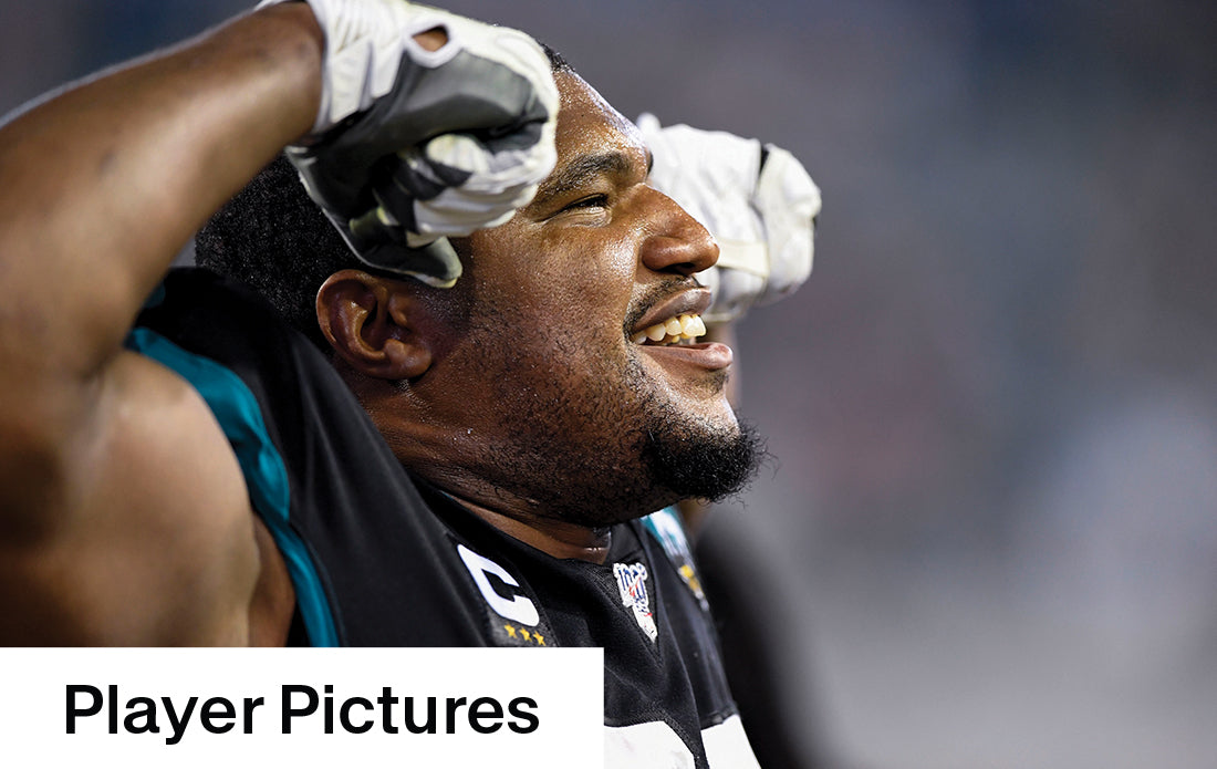 Jacksonville Jaguars football featuring player images, deluxe content add-on from Historic Newspapers with team logo and action shots.