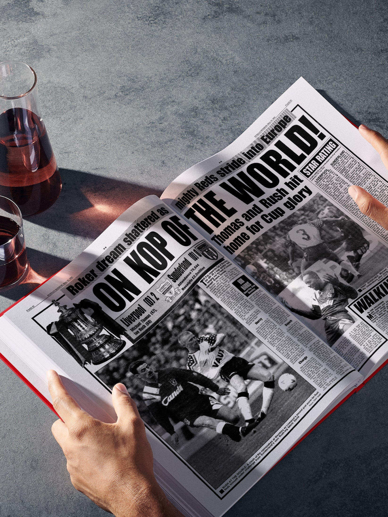The Football History of Liverpool Book - Historic Newspapers