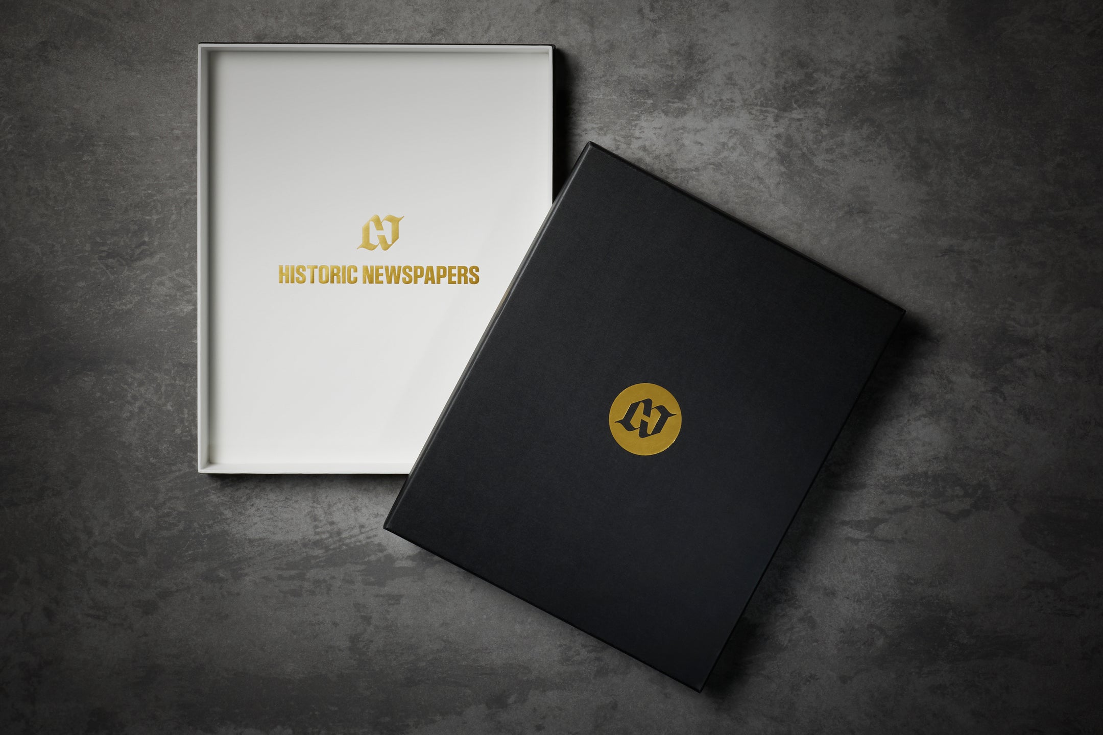 Elegant premium gift box by Historic Newspapers, featuring classic design and high-quality packaging for special occasions.