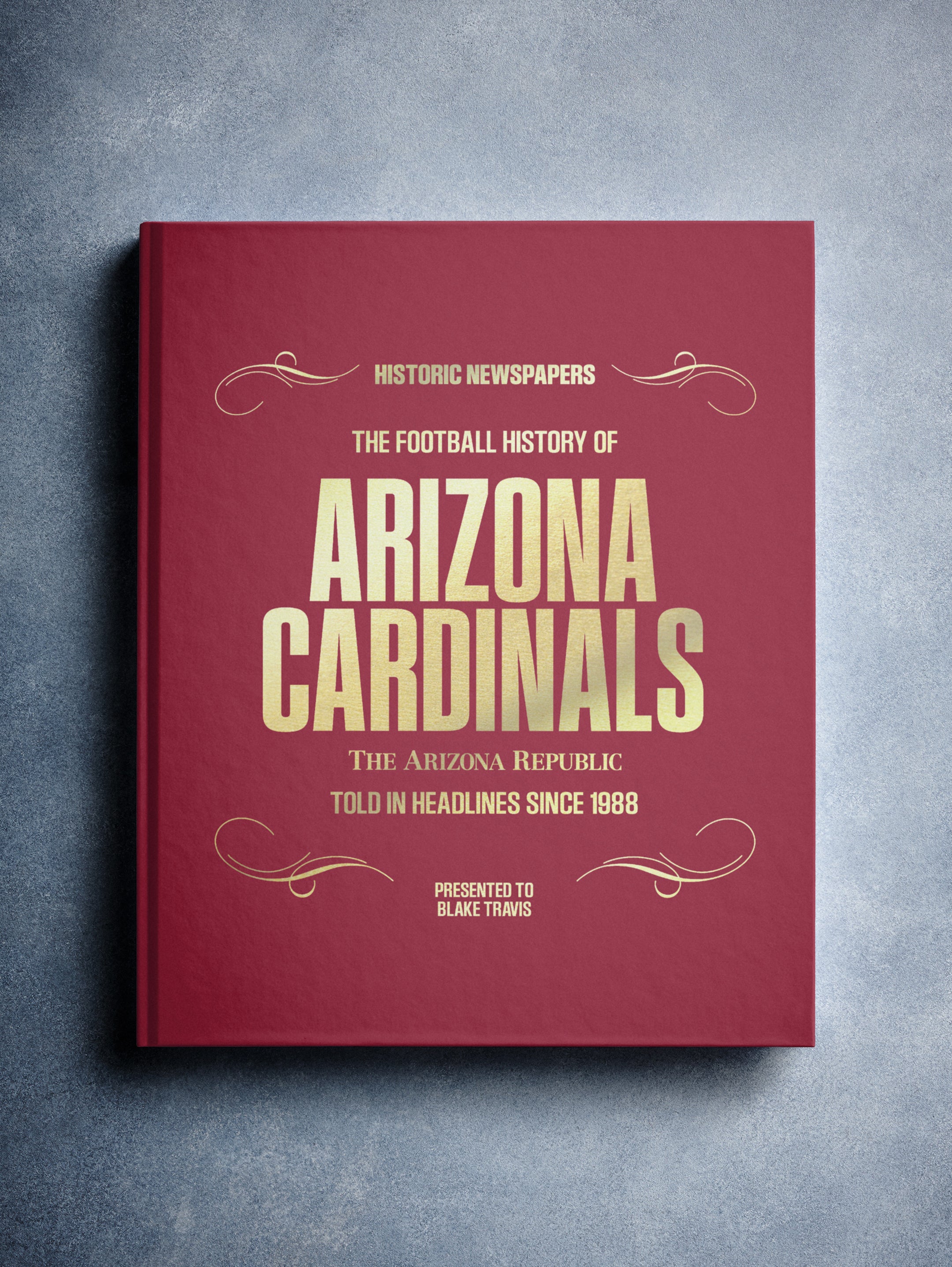 The US Football History of Arizona Cardinals Book - Historic Newspapers