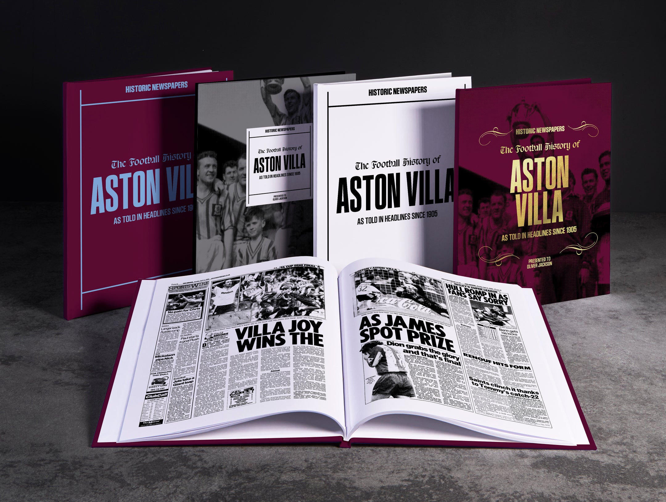 The Football History of Aston Villa Book - Historic Newspapers