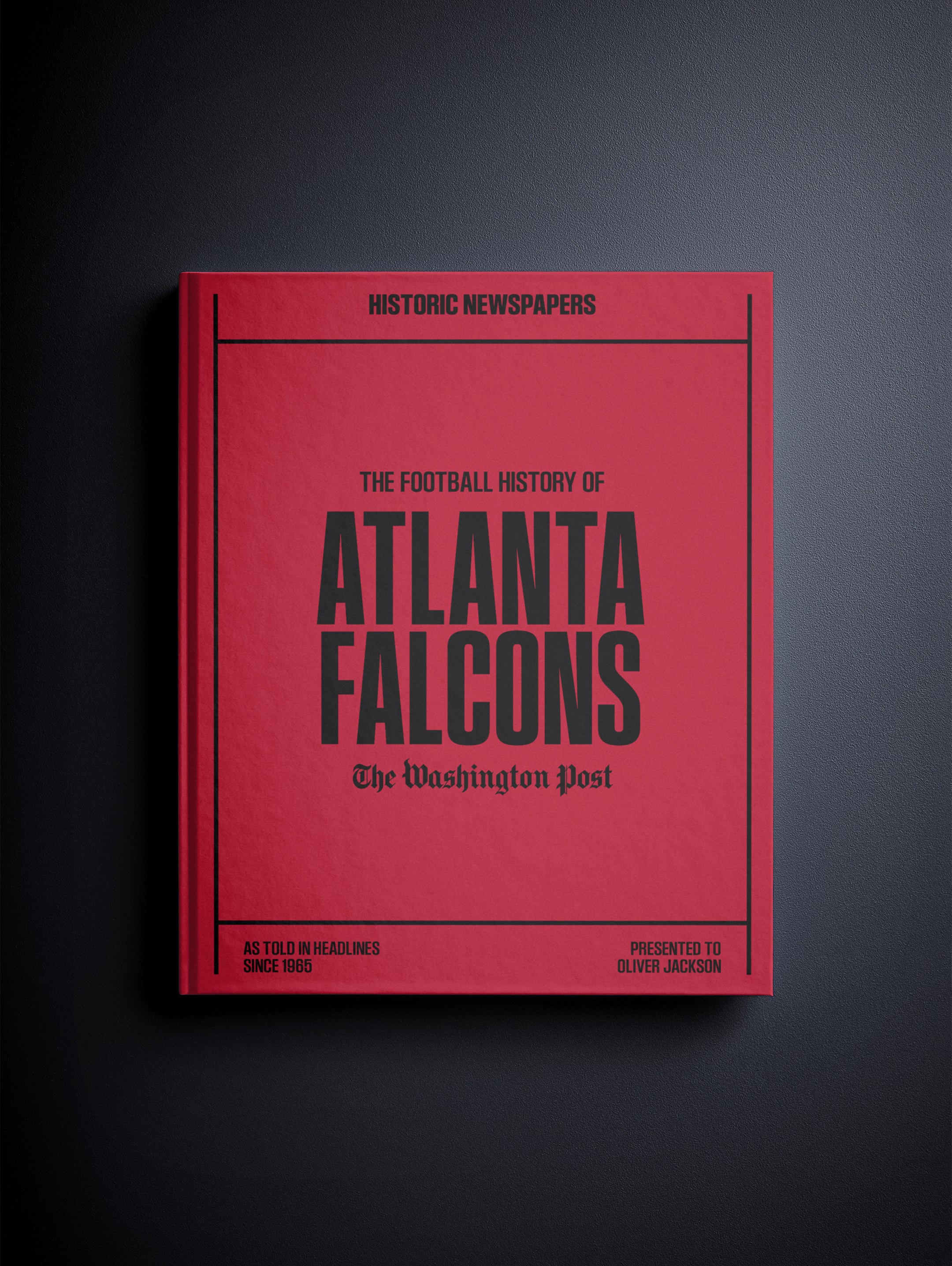 The US Football History of Atlanta Falcons Washington Post Edition Book