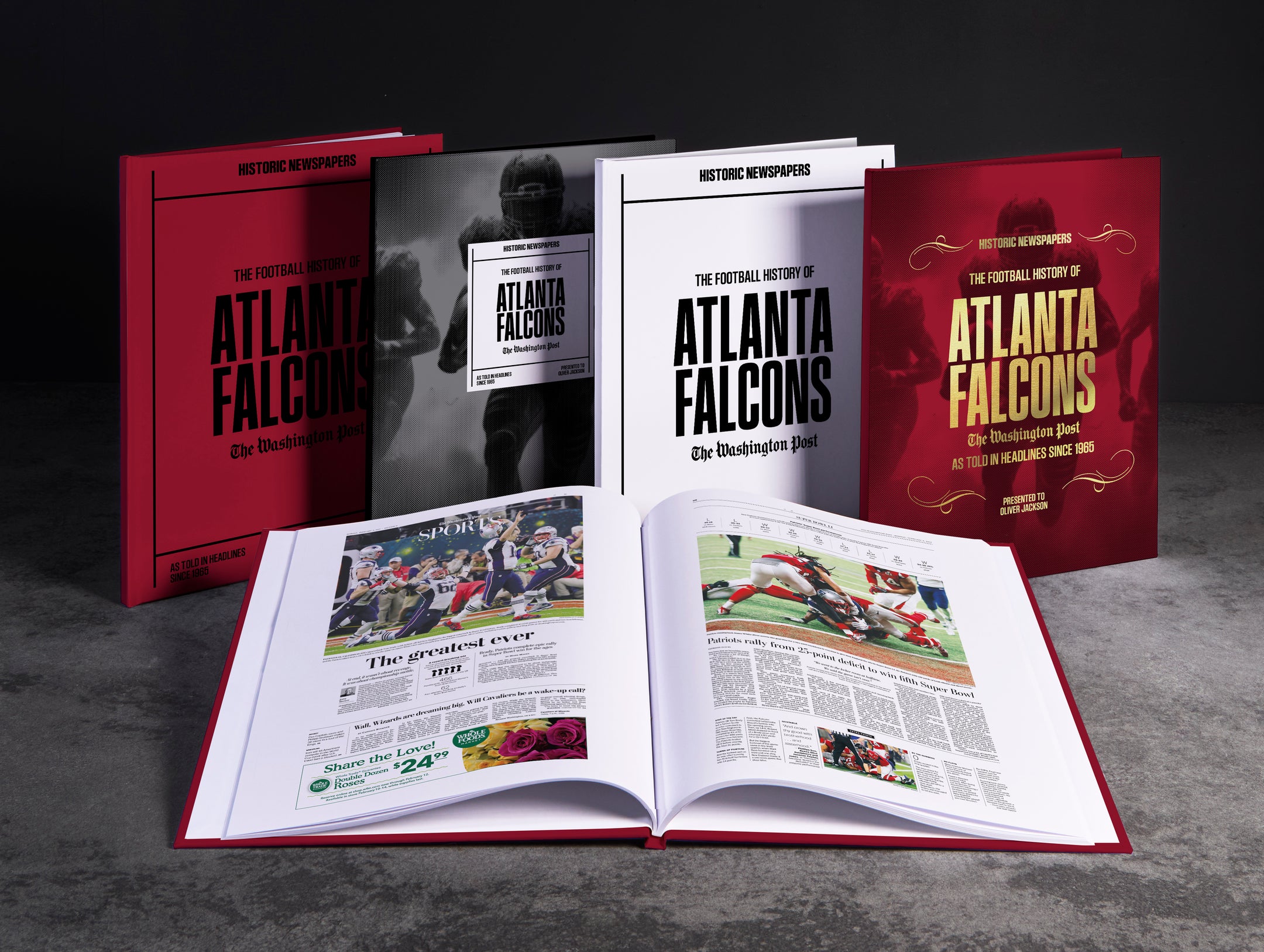 The US Football History of Atlanta Falcons Washington Post Edition Book