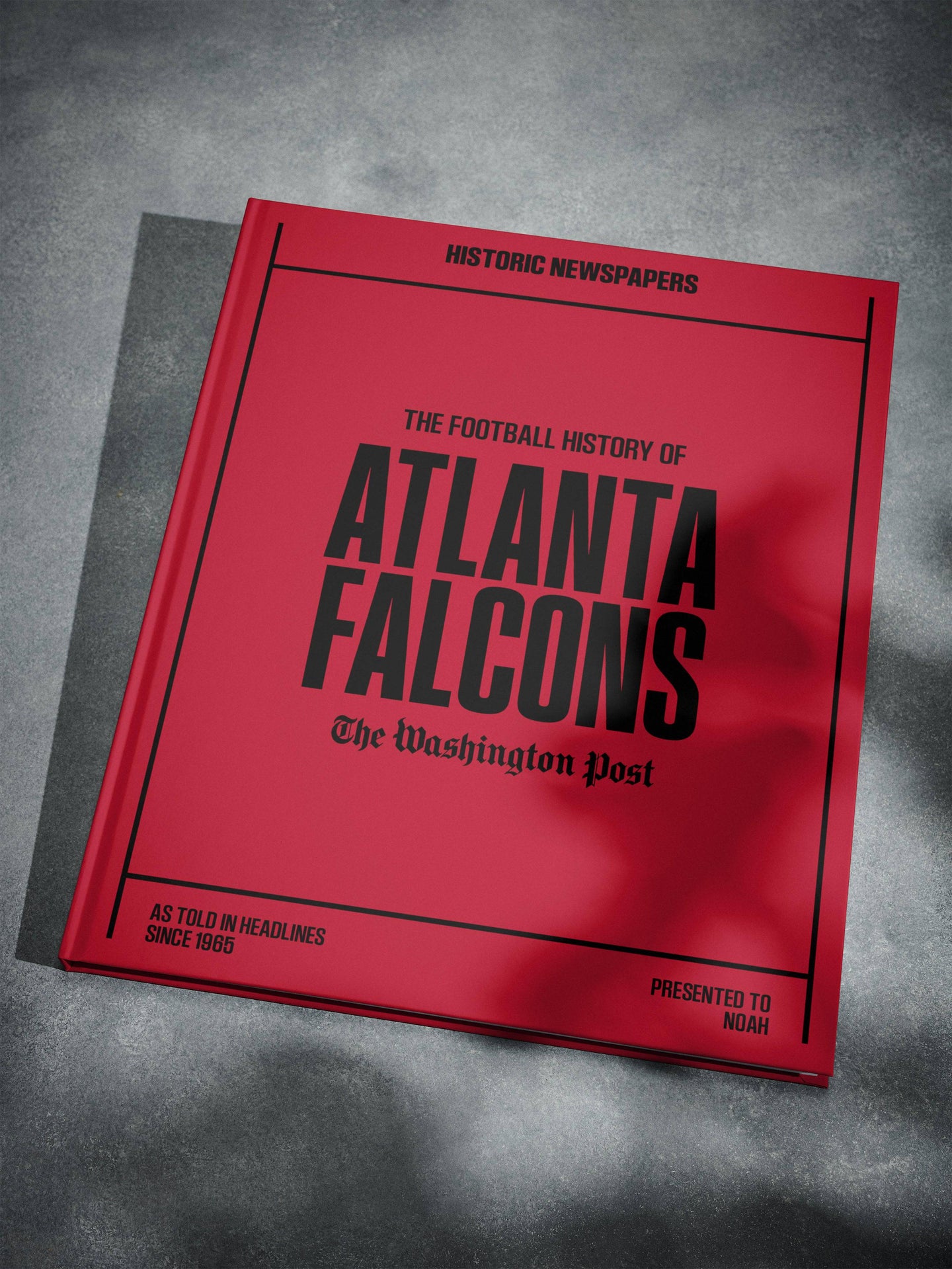 The US Football History of Atlanta Falcons Washington Post Edition Book - Historic Newspapers