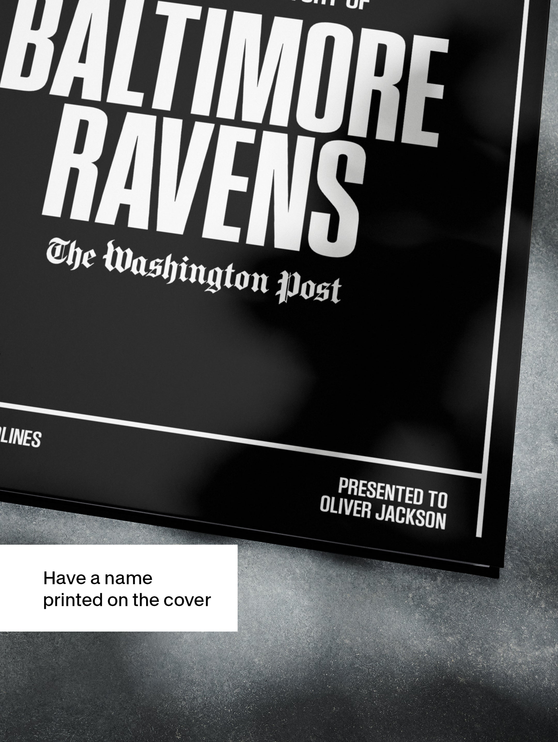 The US Football History of Baltimore Ravens Washington Post Edition Book - Historic Newspapers