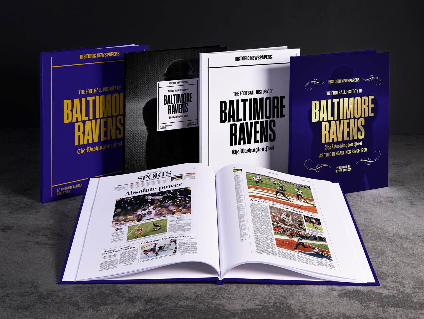 The Football History of Baltimore Ravens Washington Post Edition Book
