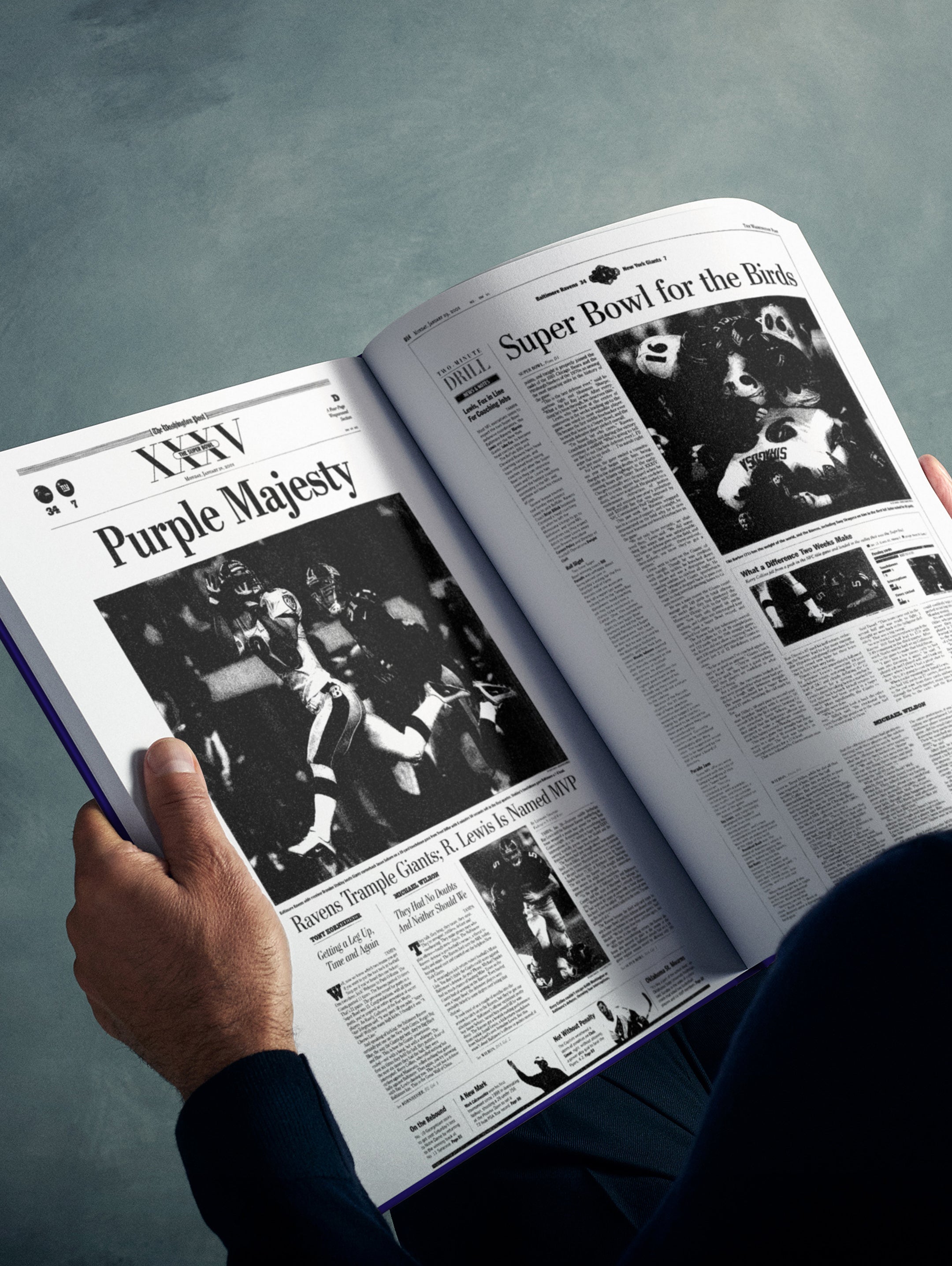 The US Football History of Baltimore Ravens Washington Post Edition Book - Historic Newspapers