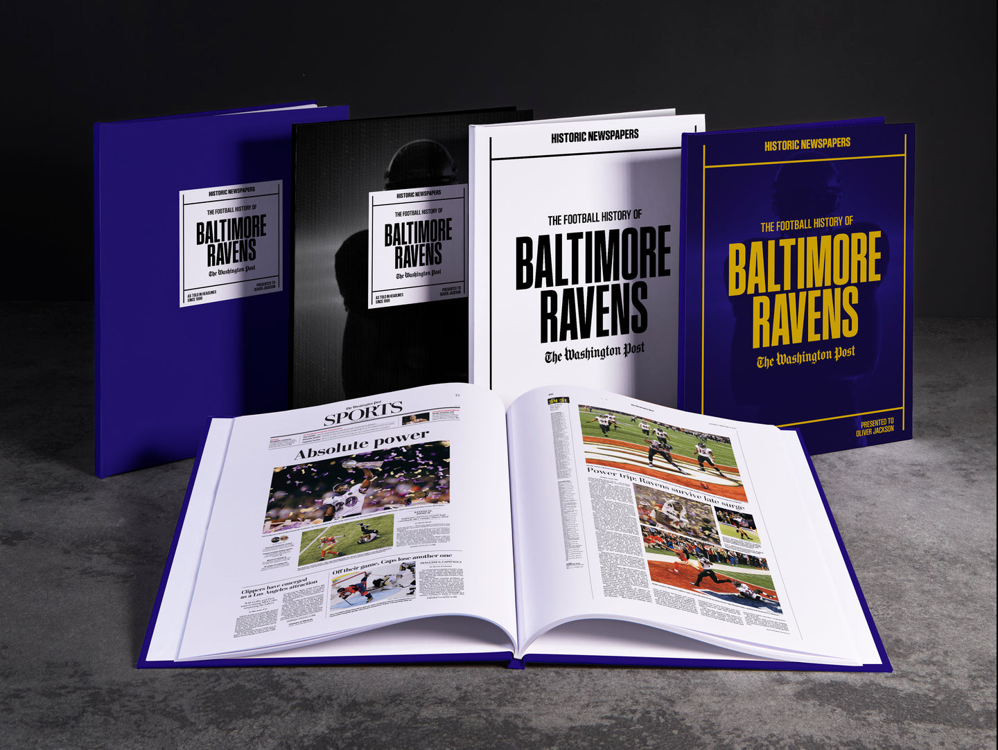 The Football History of Baltimore Ravens Washington Post Edition Book