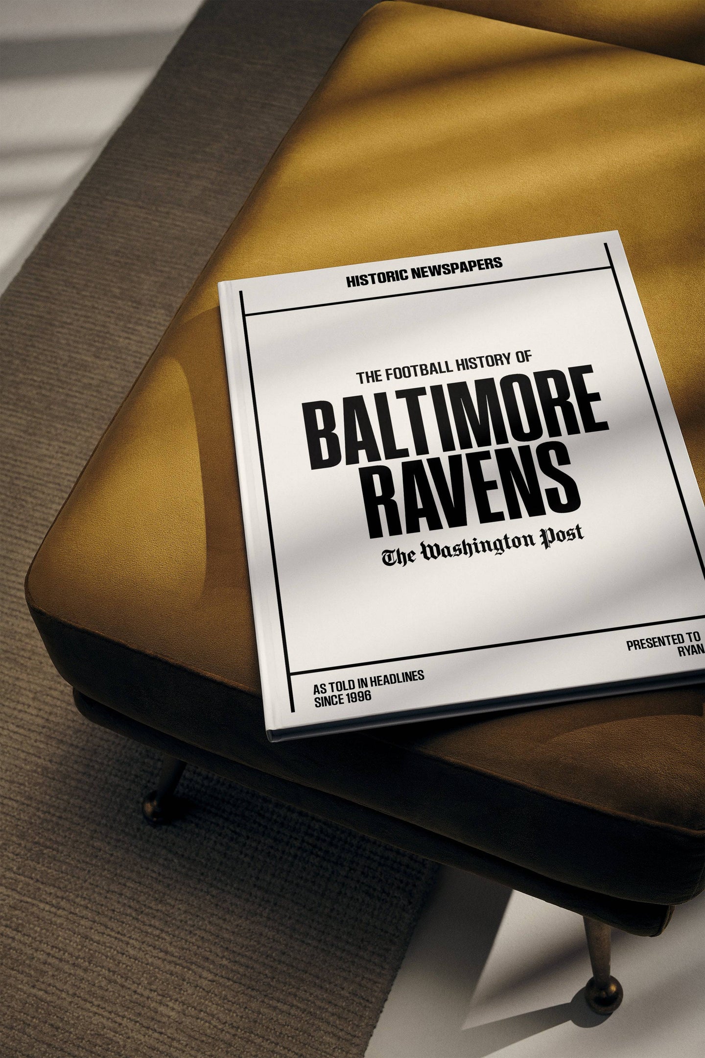 The US Football History of Baltimore Ravens Washington Post Edition Book - Historic Newspapers