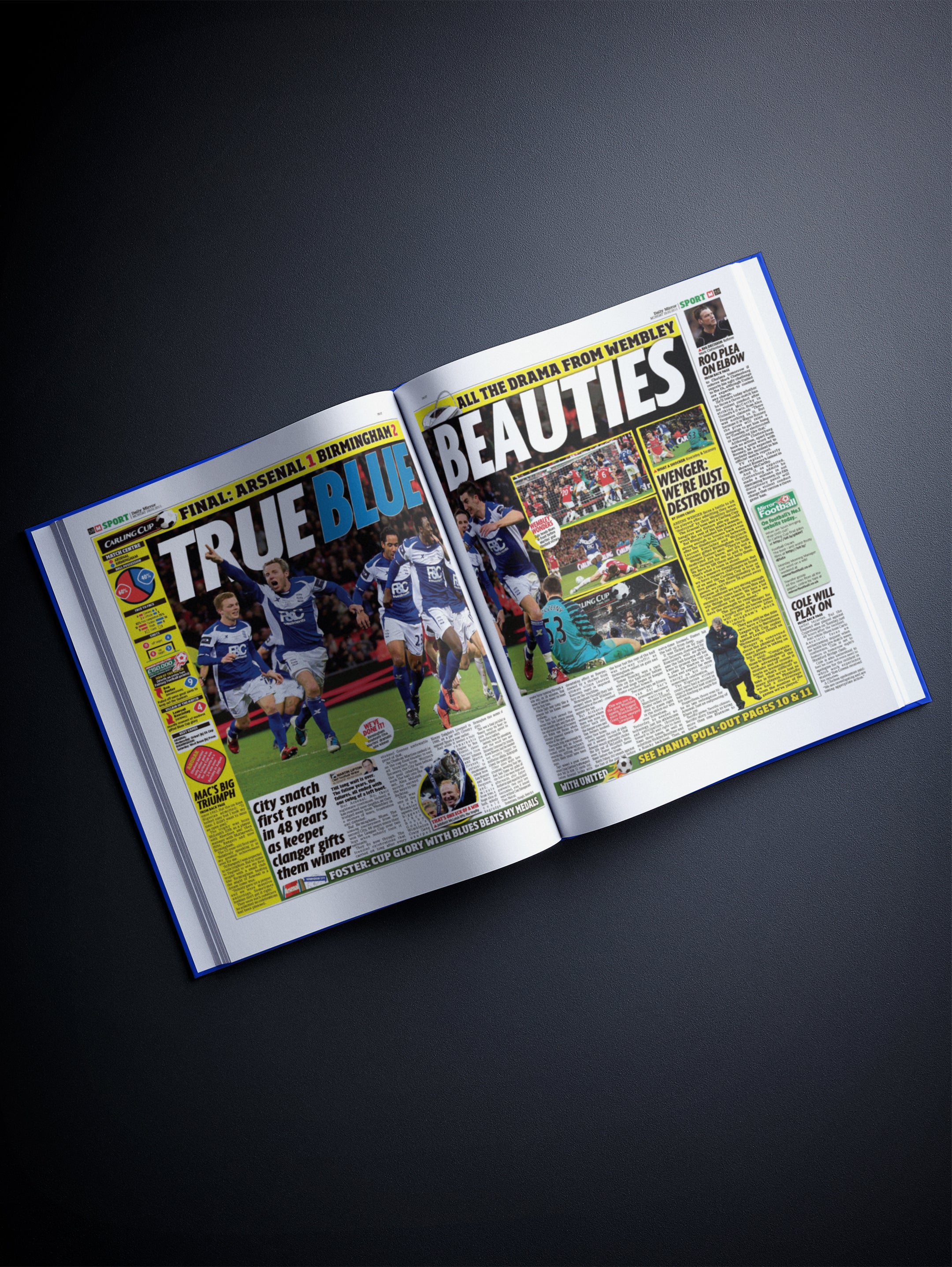 The Football History of Birmingham City Book - Historic Newspapers