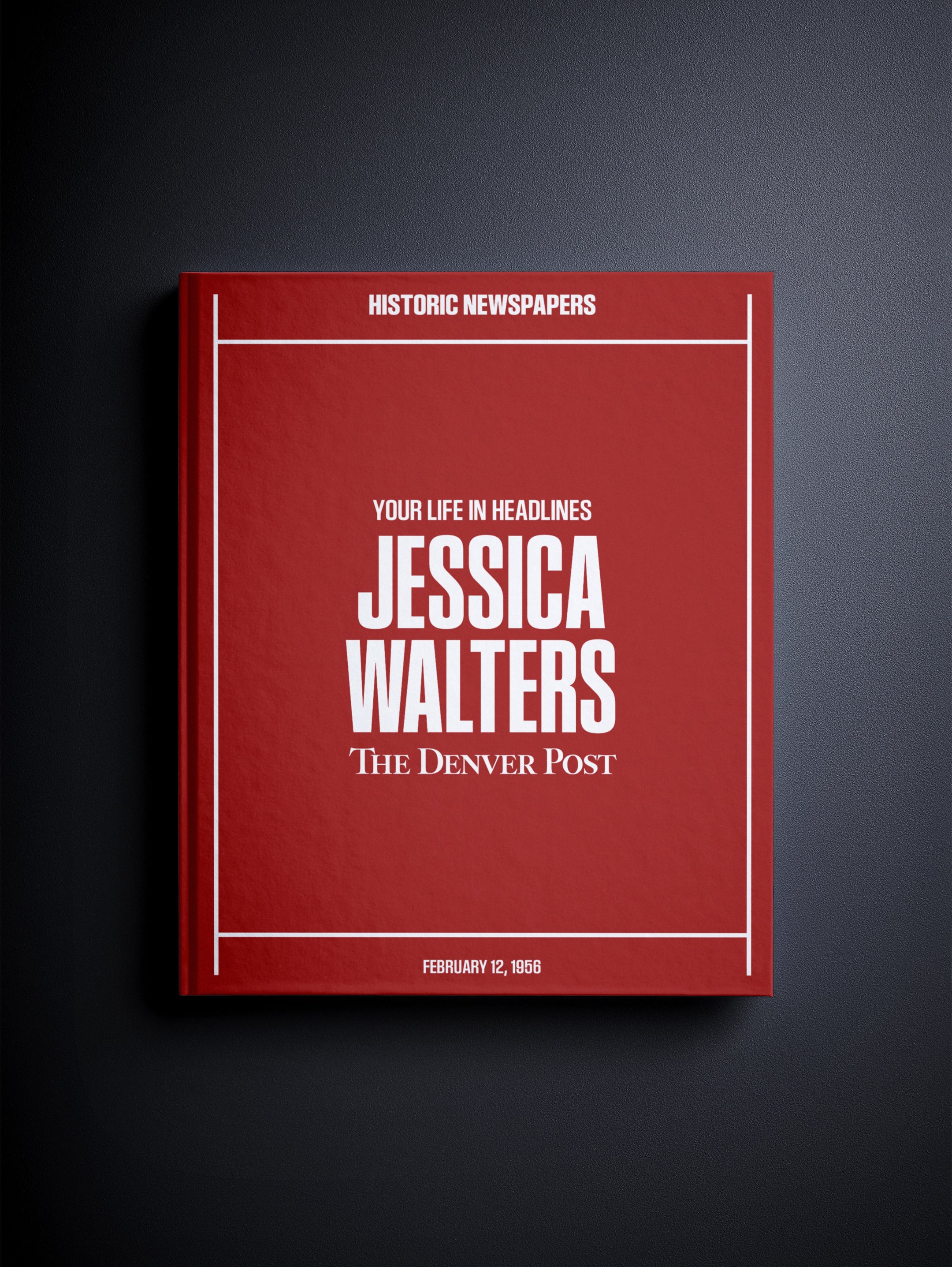 Personalised Birthday Newspaper Book Denver Post Edition