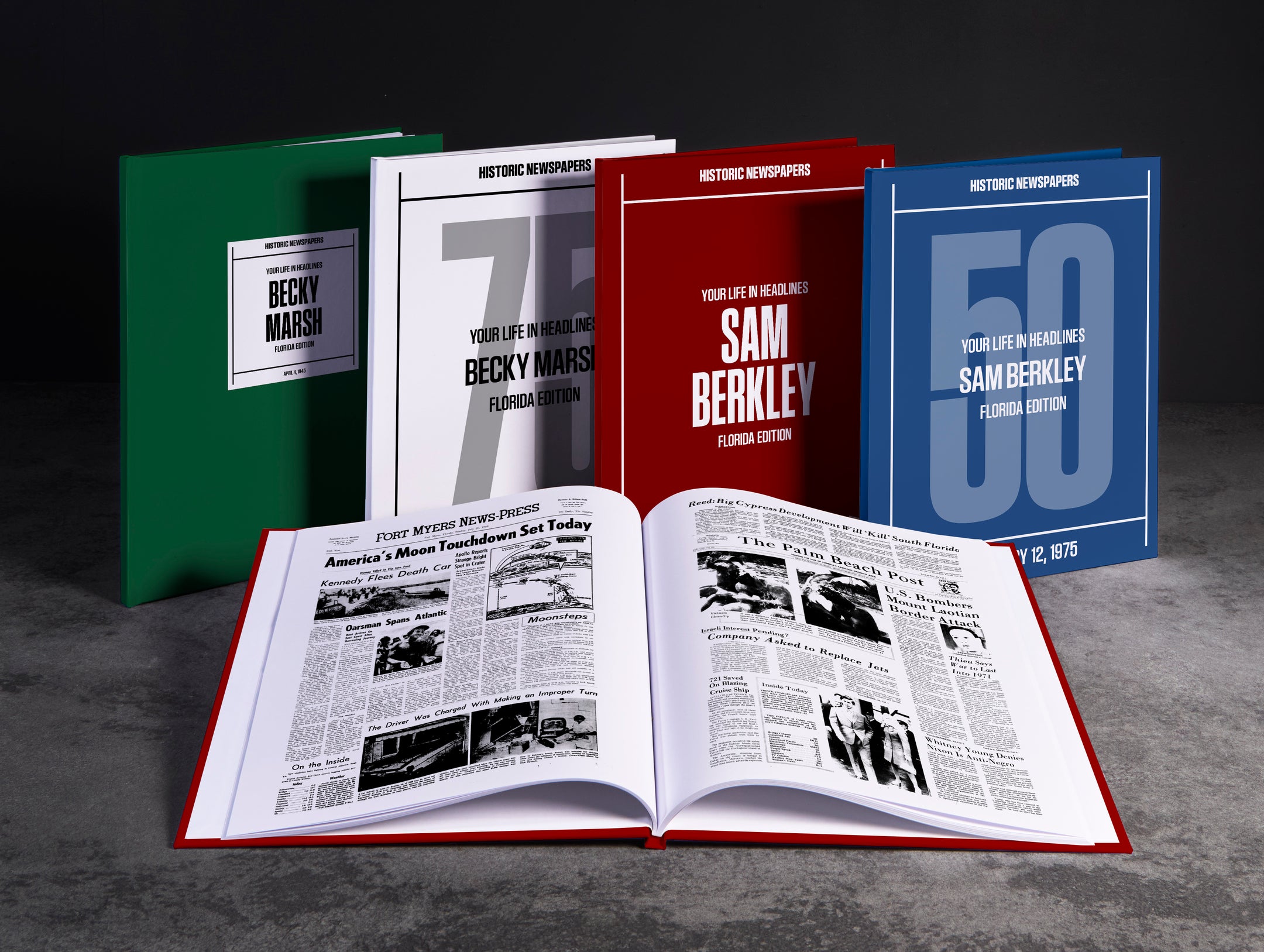 Personalised Birthday Newspaper Book Florida Edition
