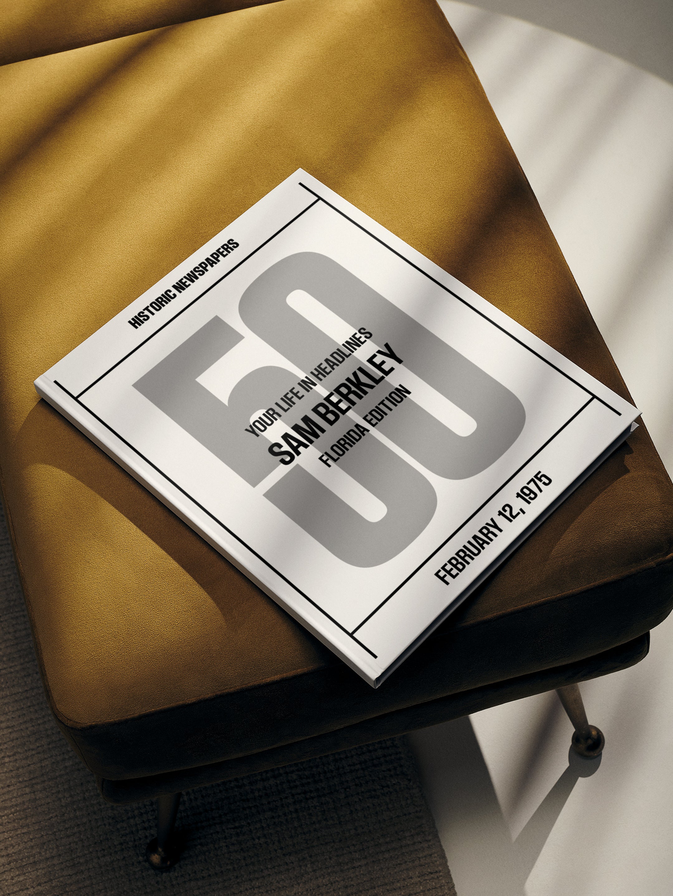 Personalised Birthday Newspaper Book Florida Edition - Historic Newspapers