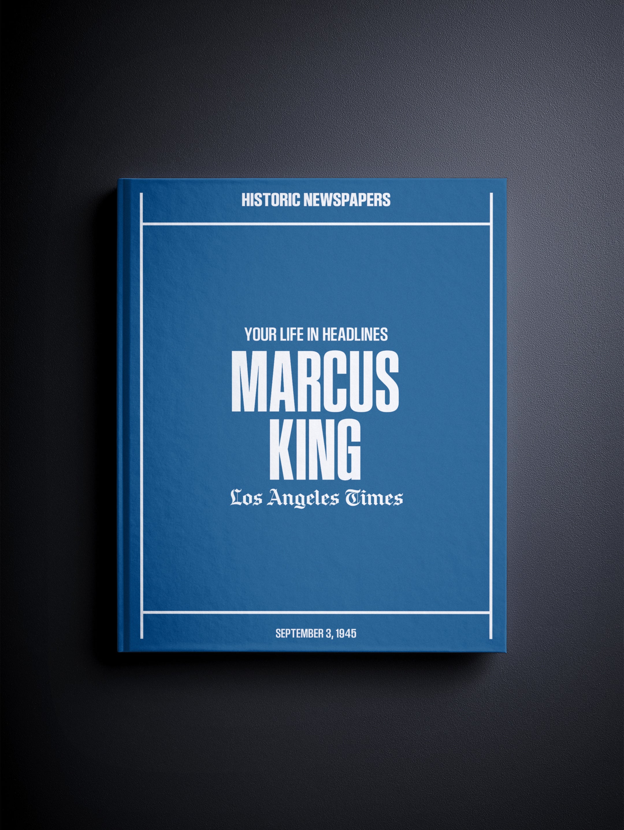 Personalised Birthday Newspaper Book Los Angeles Times Edition - Historic Newspapers