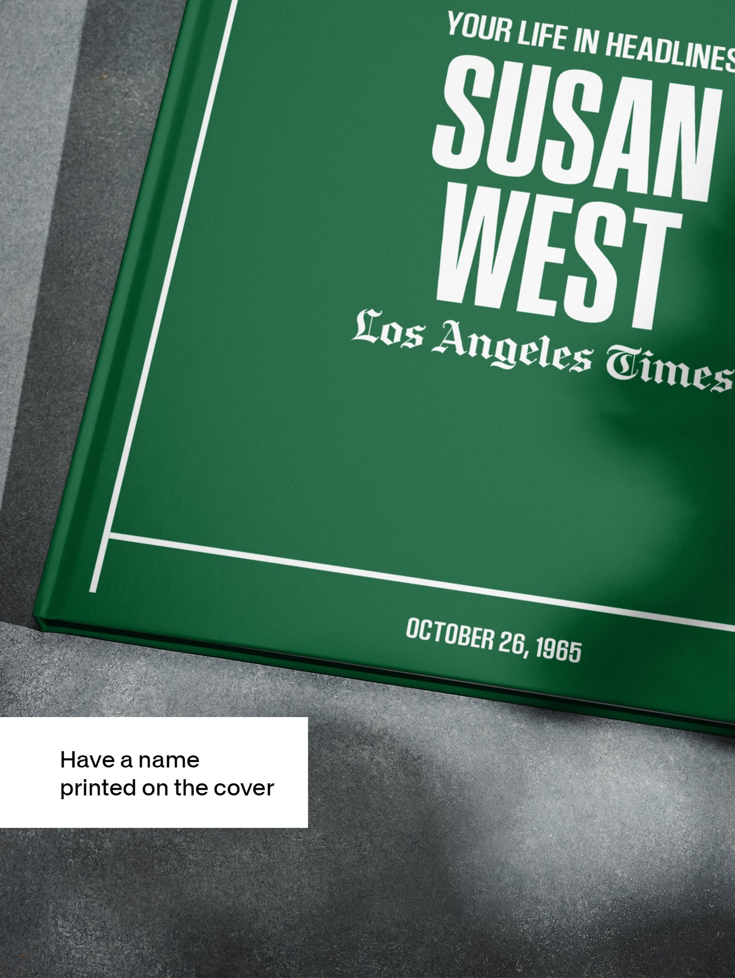 Personalised Birthday Newspaper Book Los Angeles Times Edition - Historic Newspapers