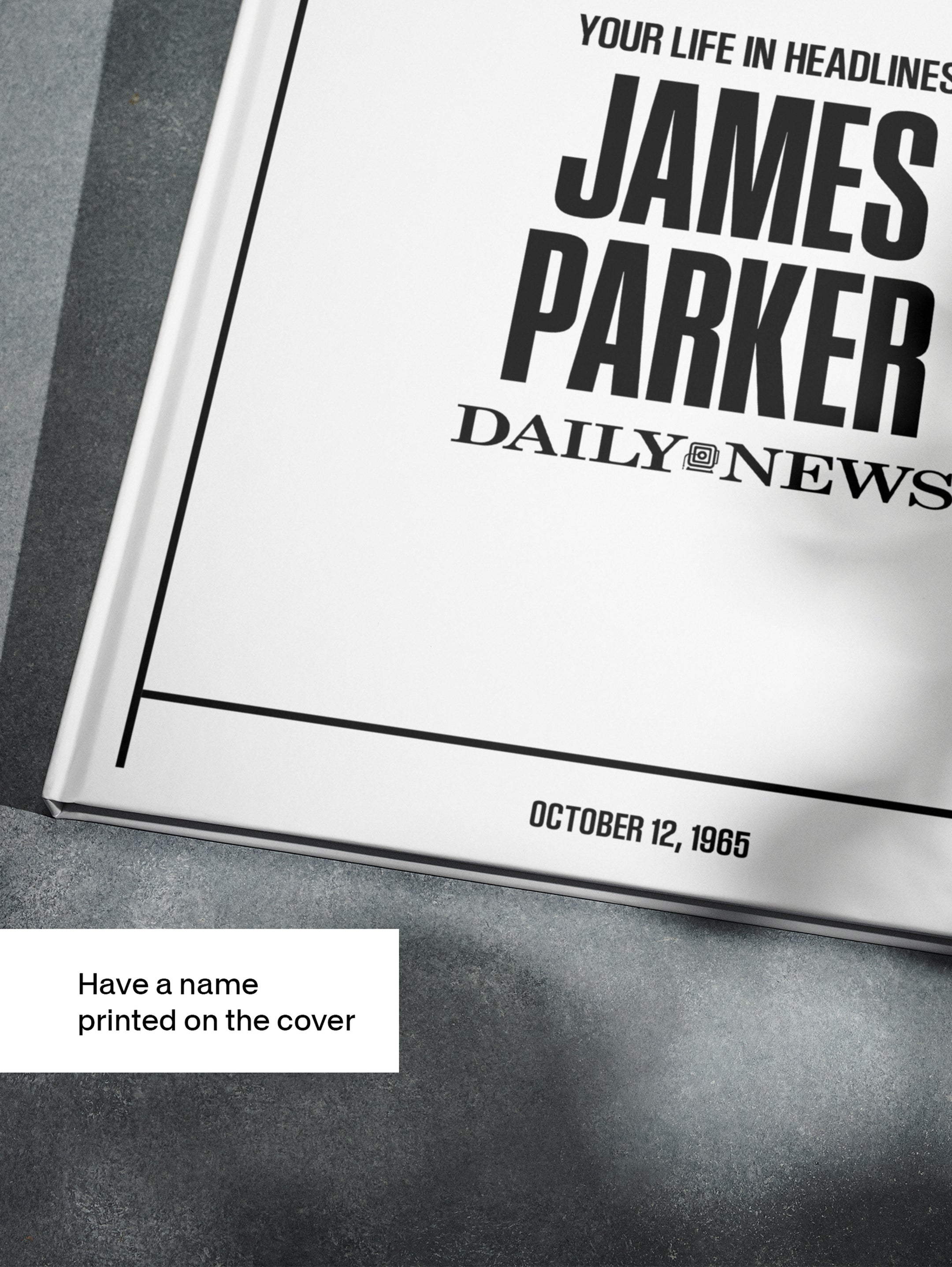 Personalised Birthday Newspaper Book New York Daily News Edition - Historic Newspapers