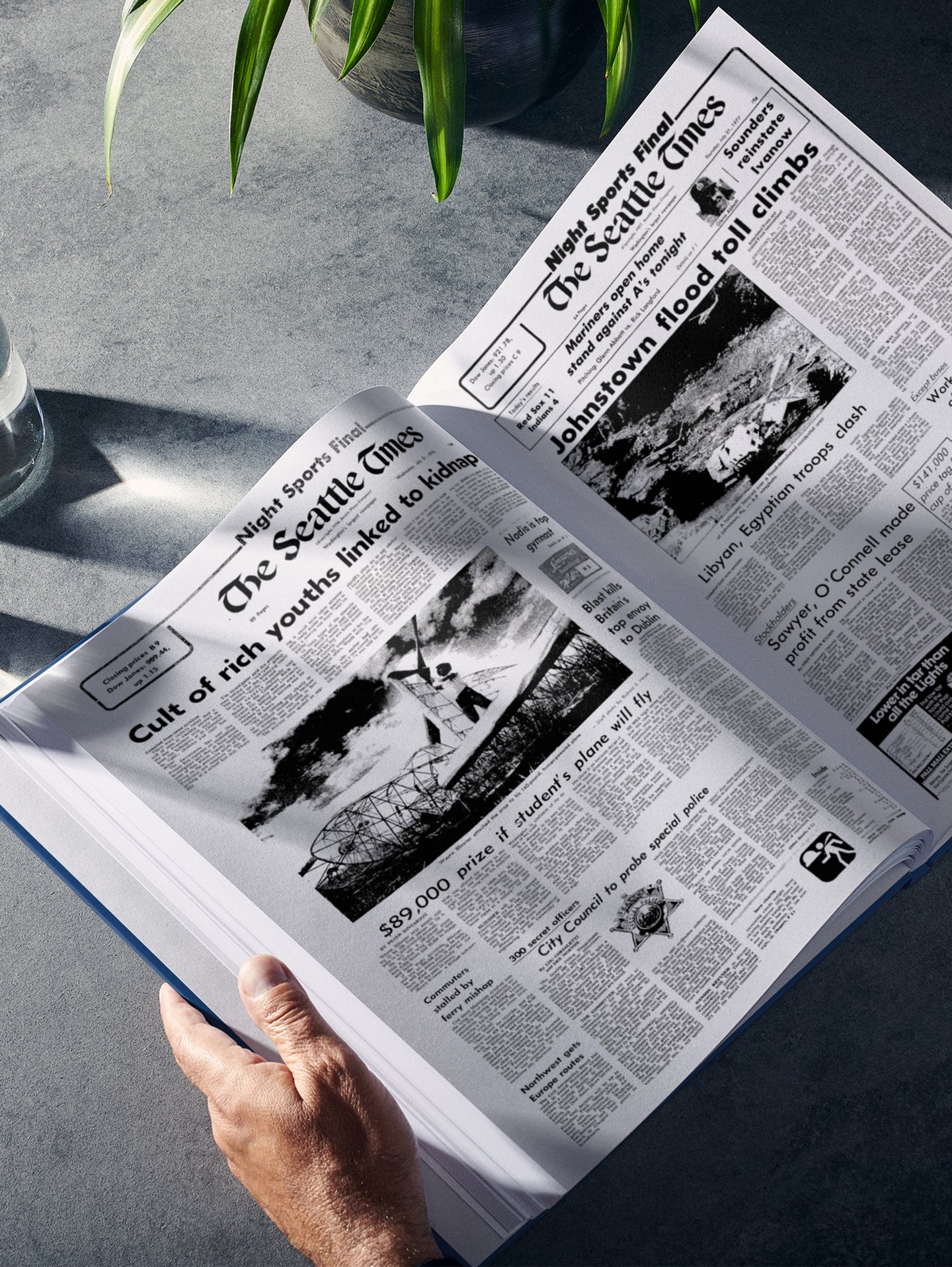 Personalised Birthday Newspaper Book Seattle Times Edition - Historic Newspapers