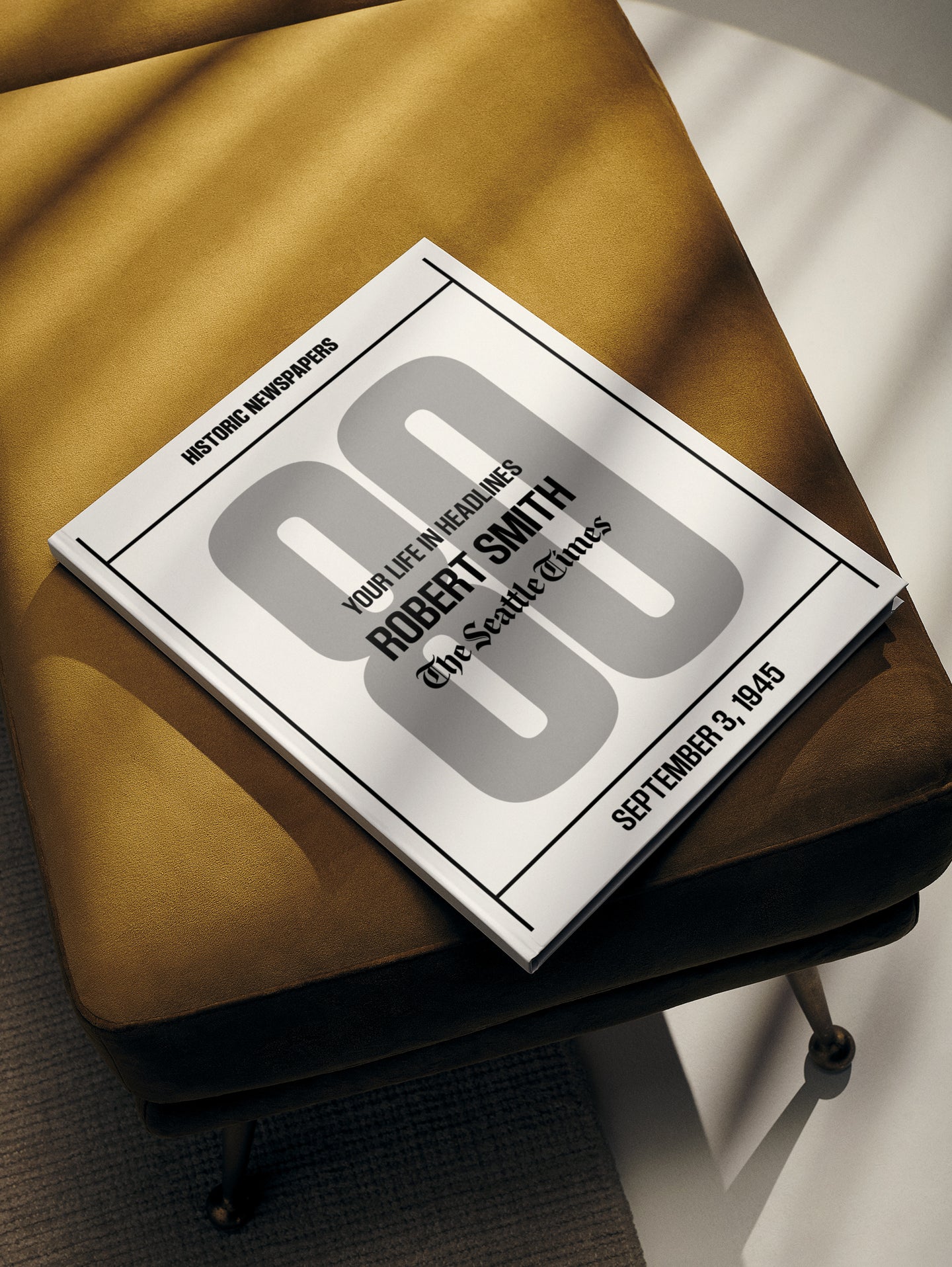 Personalised Birthday Newspaper Book Seattle Times Edition - Historic Newspapers