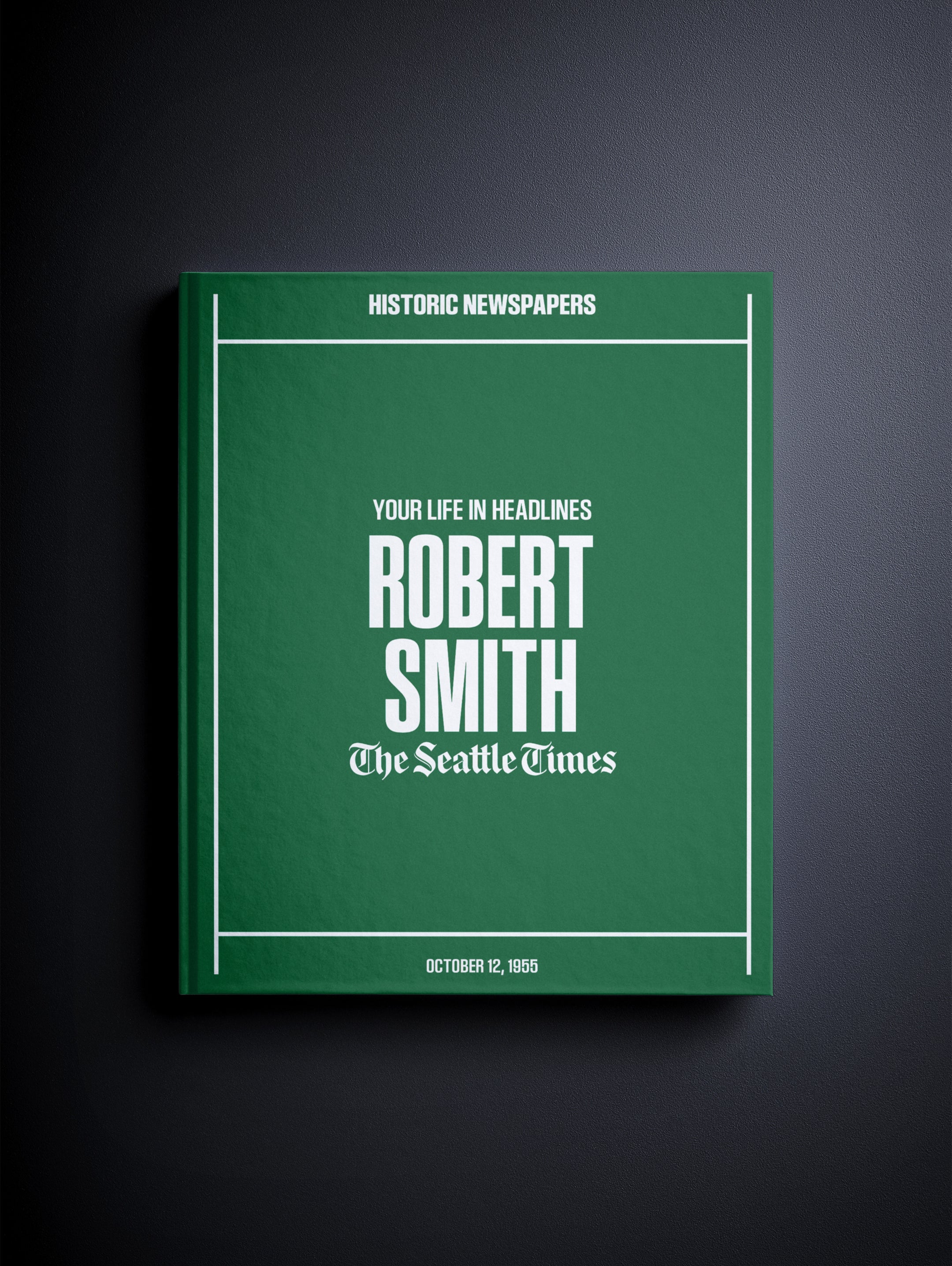 Personalised Birthday Newspaper Book Seattle Times Edition