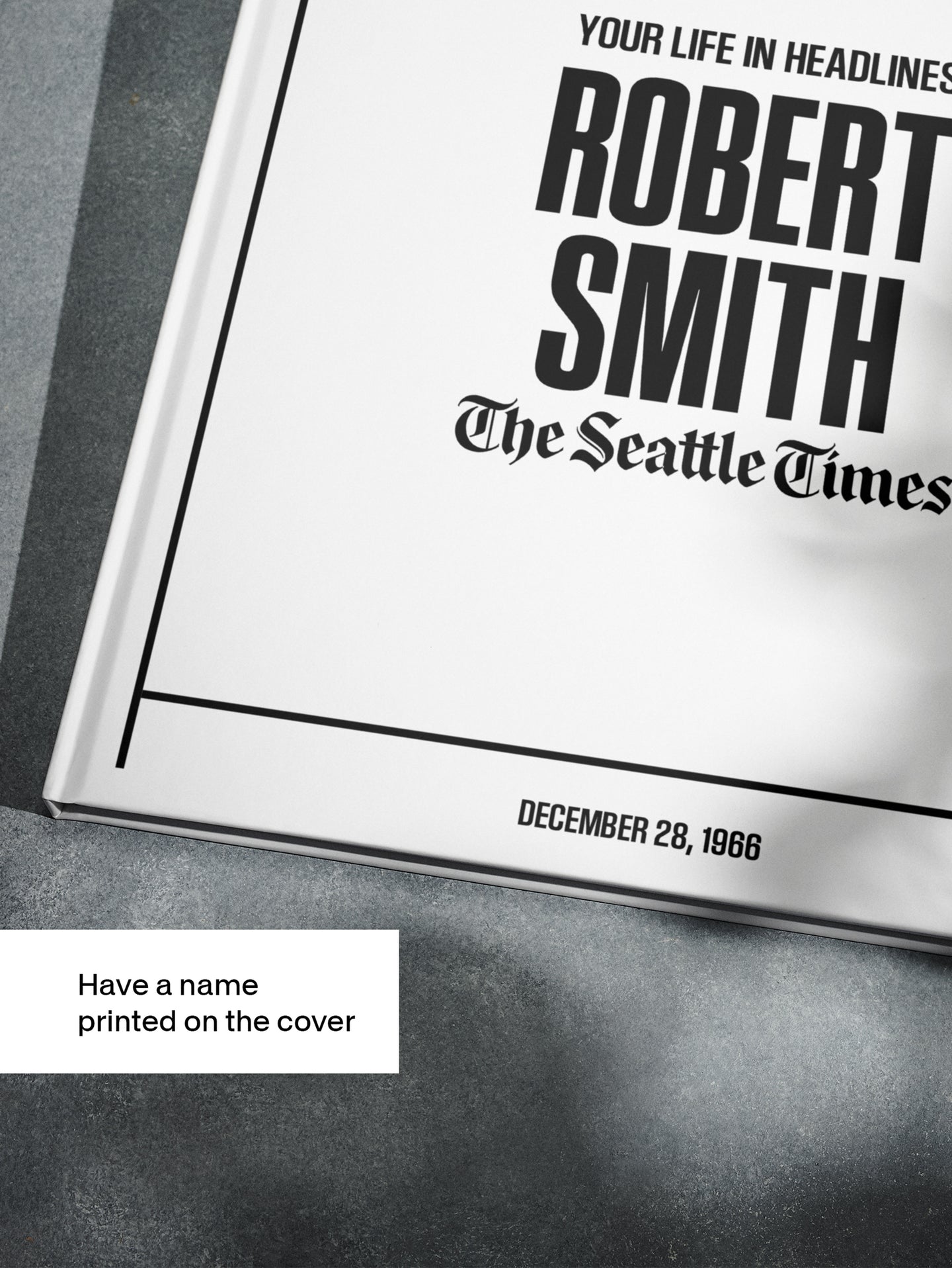 Personalised Birthday Newspaper Book Seattle Times Edition - Historic Newspapers