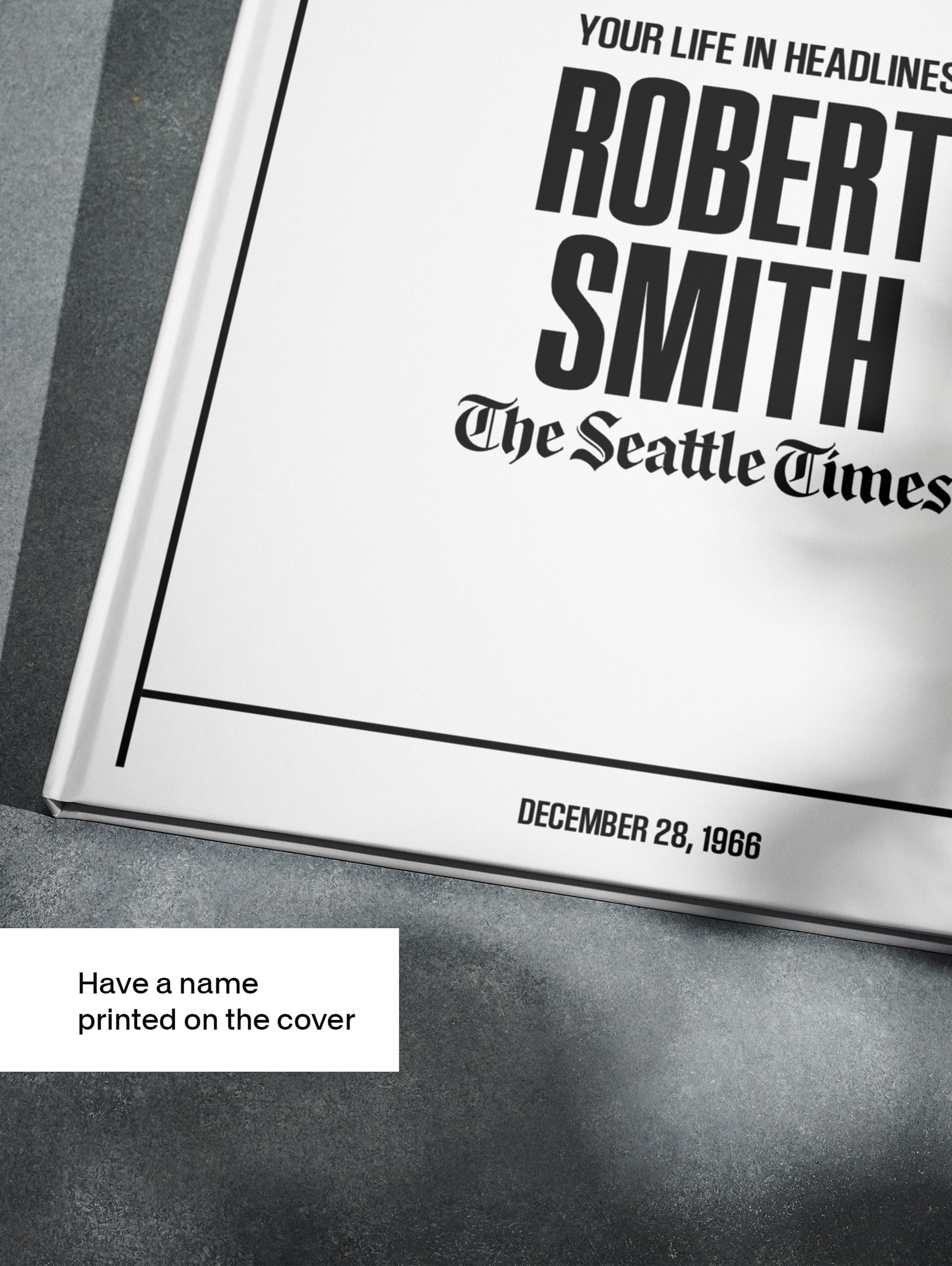 Personalised Birthday Newspaper Book Seattle Times Edition - Historic Newspapers