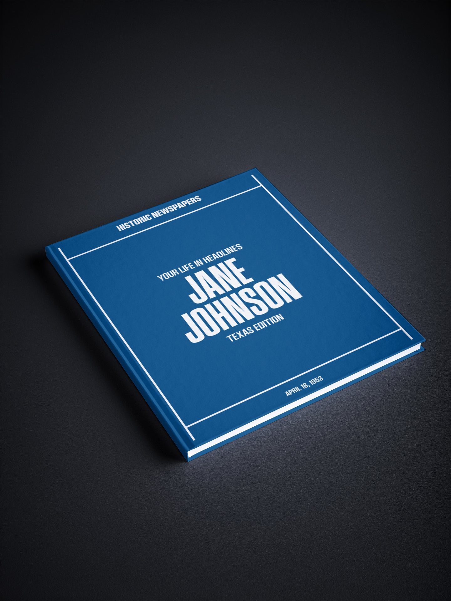 Personalised Birthday Newspaper Book Texas Edition - Historic Newspapers